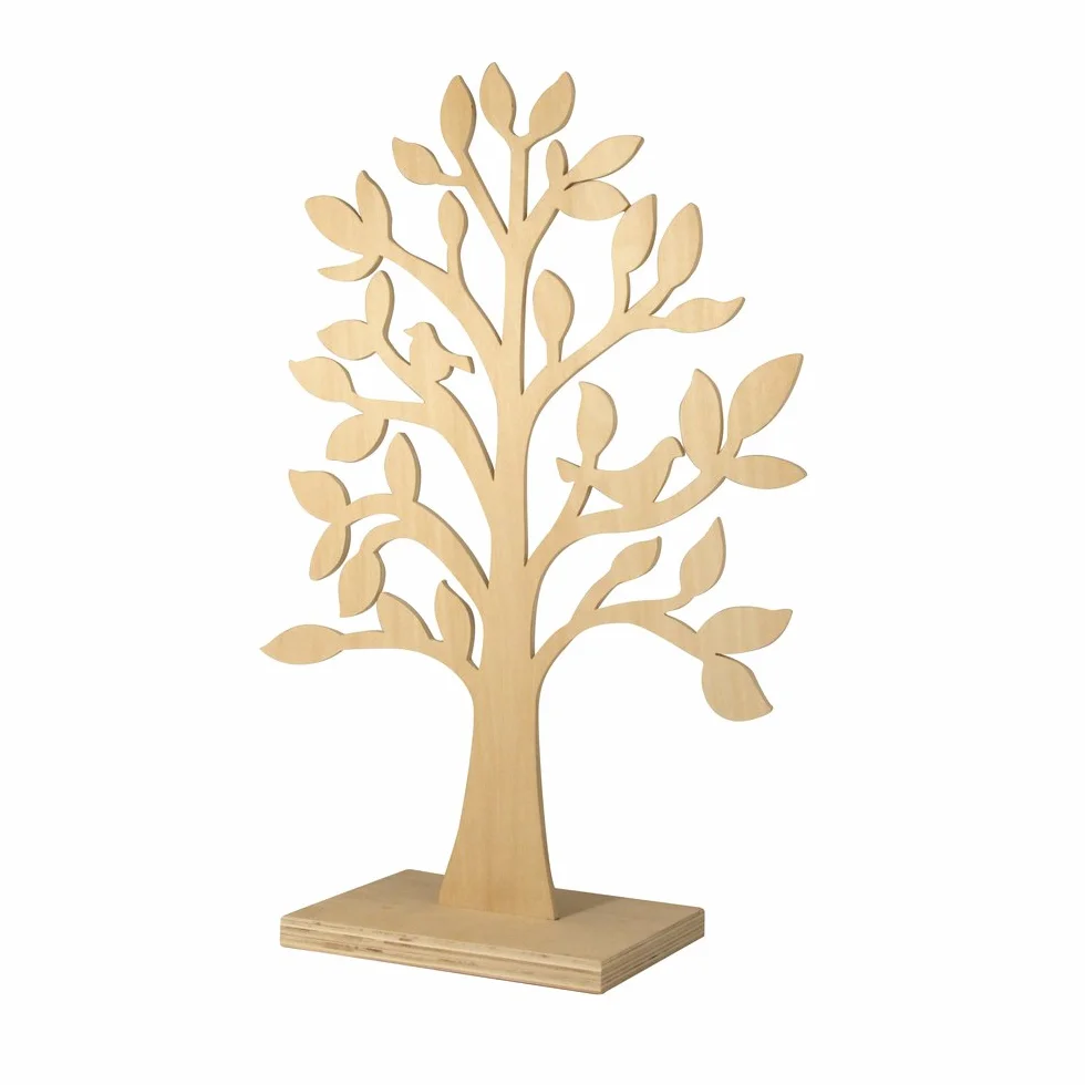 Rayher 62274000 Porta joyas de árbol de madera, 50 cm, personalizable
