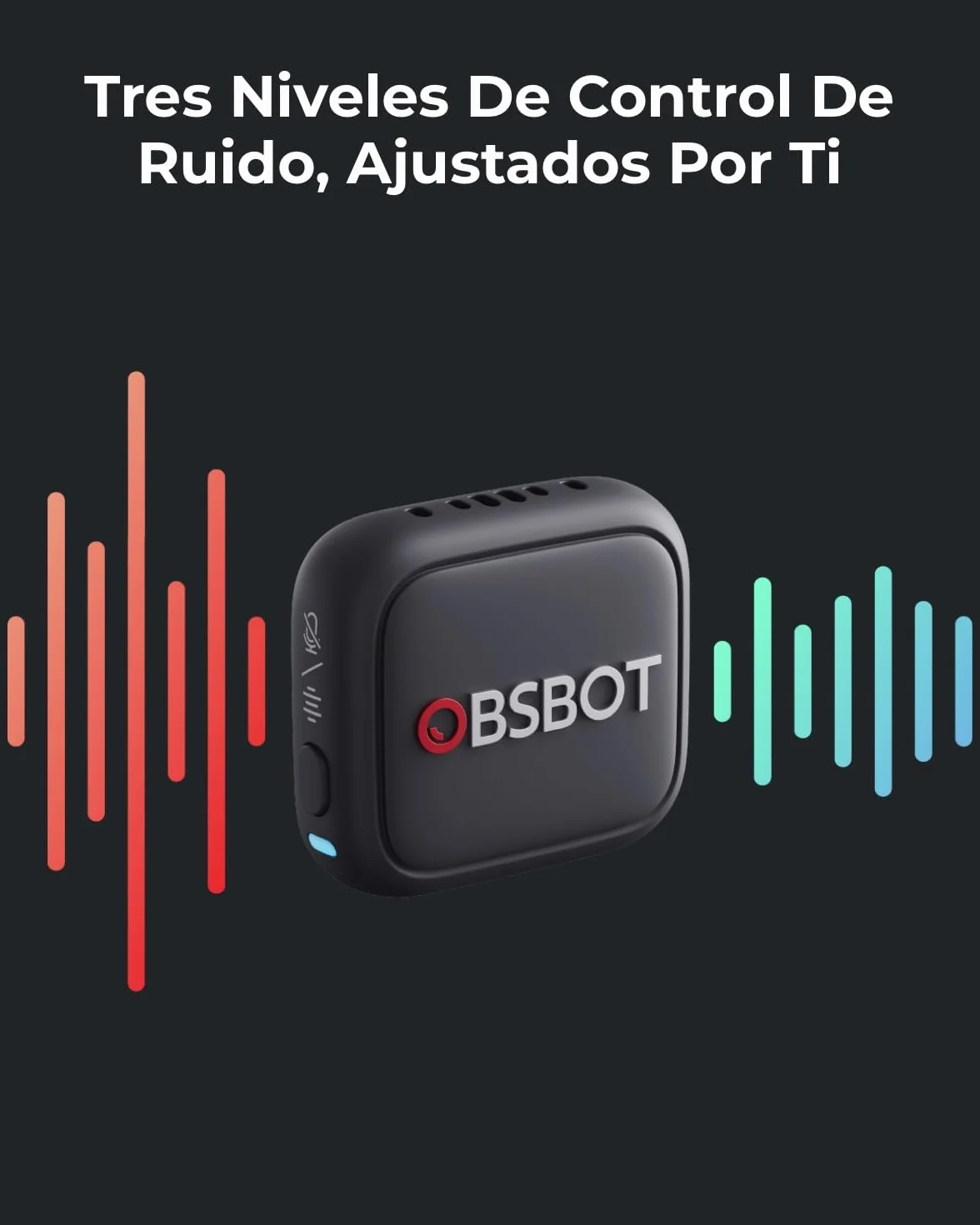 OBSBOT VOX SE Micrófono Inalámbrico Live Streaming, Compatible Tiny 3 Serie | Rango De Captación: 100m Máx.
