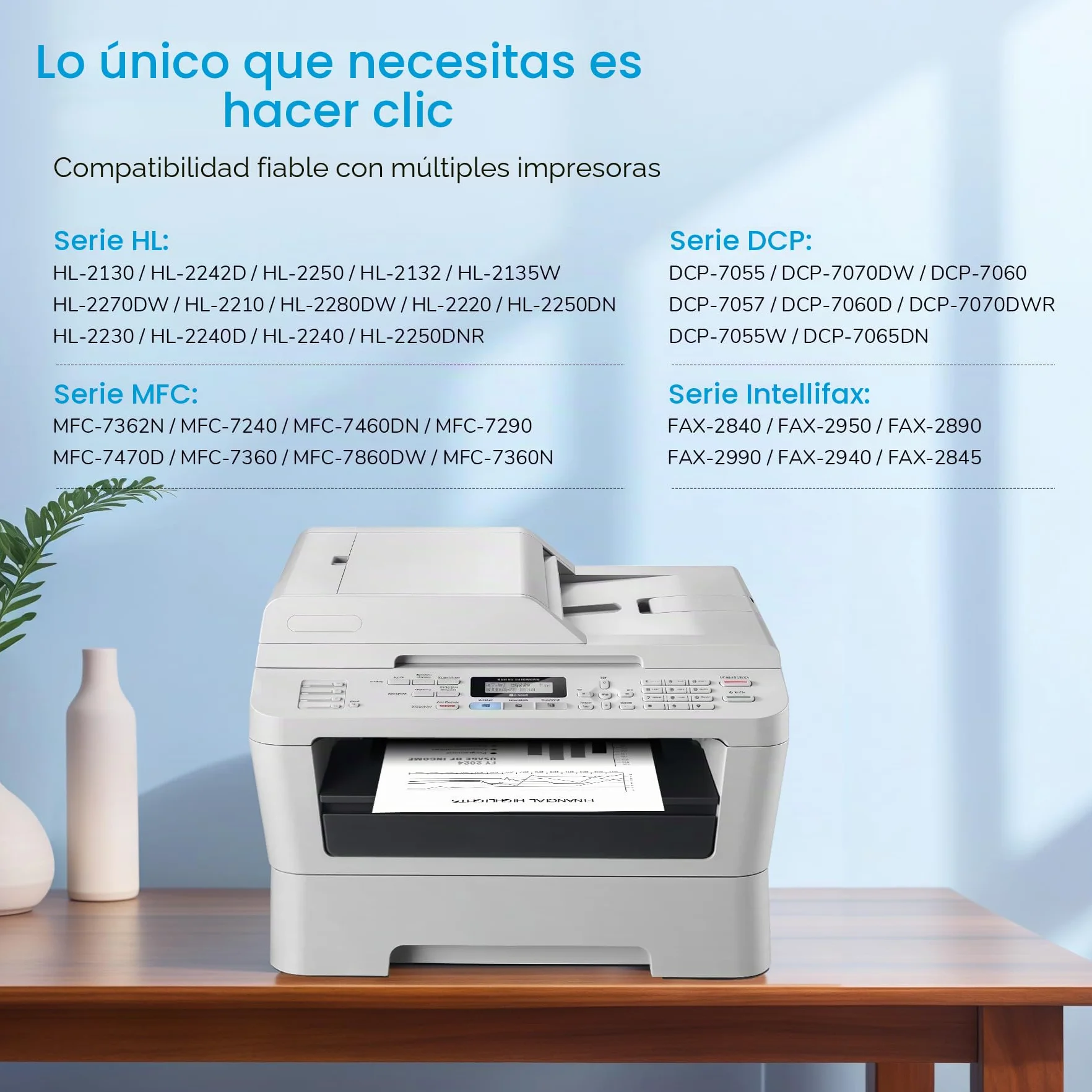 7Magic TN2220 Compatible Cartucho de Tóner para Usar en Lugar de Brother TN2220 TN2010 para MFC-7360N MFC-7460DN DCP-7055 DCP-7060D DCP-7065DN HL-2240 HL-2130 HL-2135W HL-2240 HL-2250DN (2 Negro)