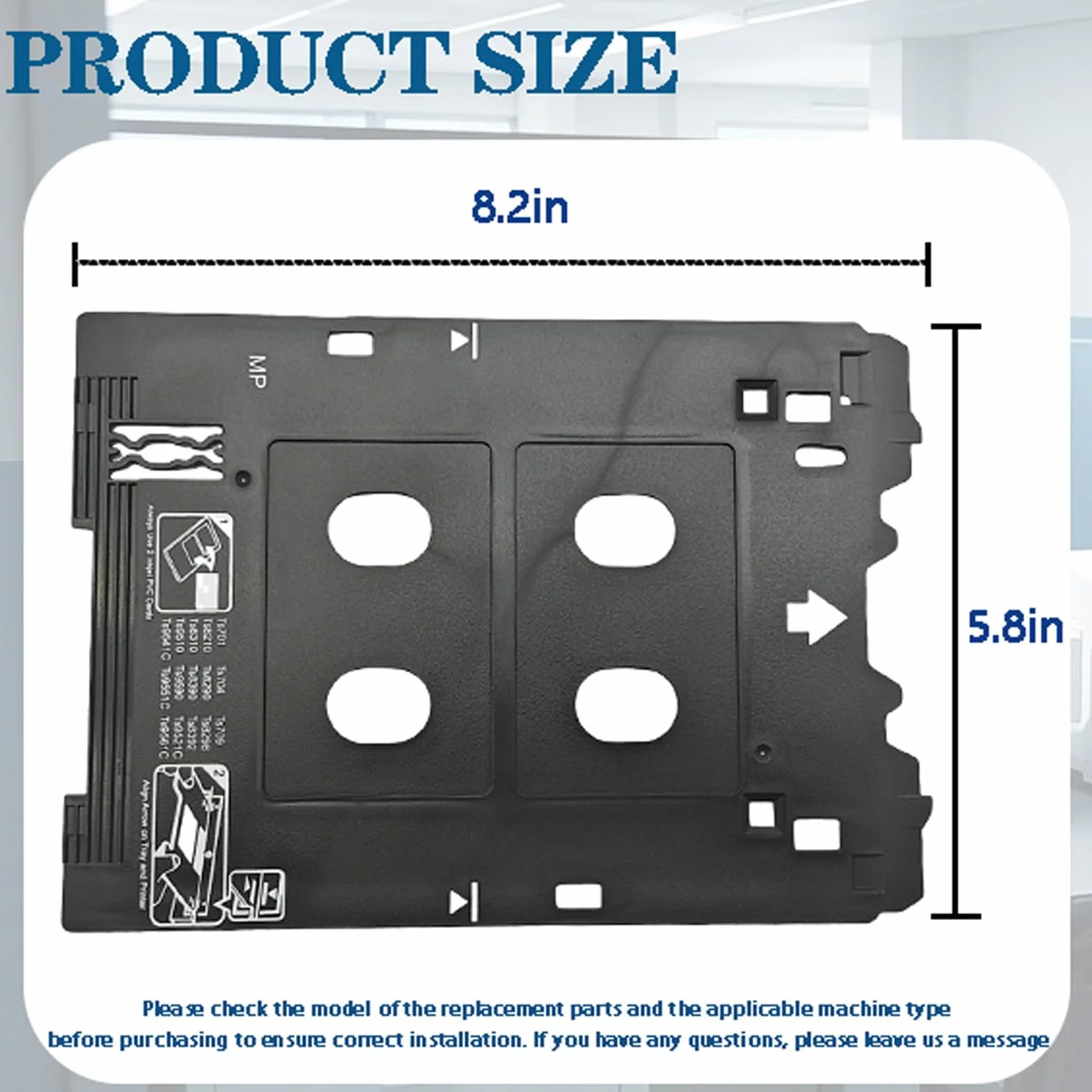 Bandeja para tarjetas de identificación de PVC de inyección de tinta compatible con impresoras Canon TS701 TS702 TS703 TS704 TS705 TS709 TS8220 TS8330 TS82xx, TS83xx,TS95xx Series impresoras