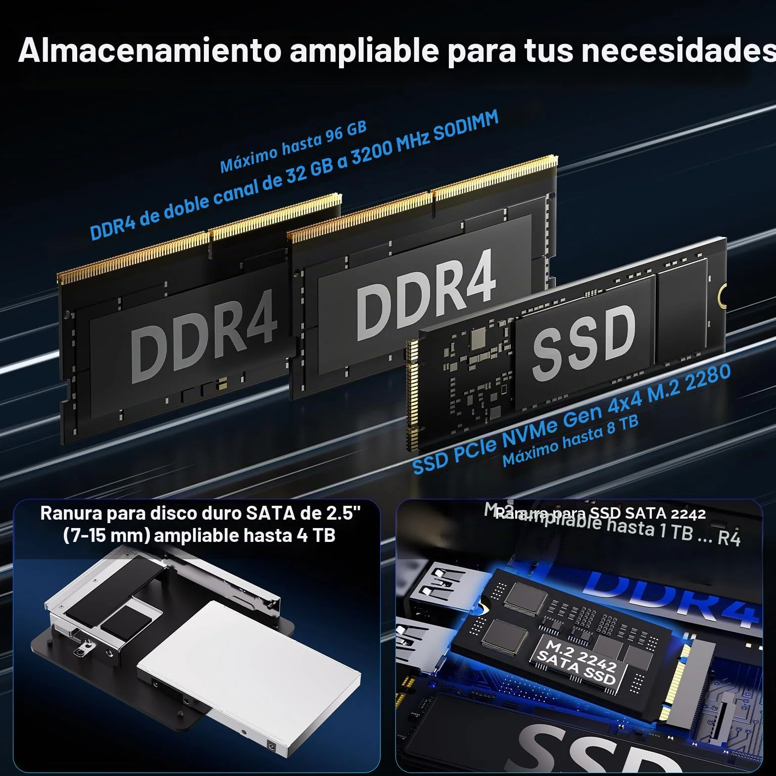 Intel NUC 13 Pro NUC13ANHi7 Arena Canyon: CPU 13.ª Gen, 32 GB RAM, SSD 1 TB, Intel Core i7-1360P, Win 11 Pro Mini PC, 8K/4K UHD, Ethernet Gigabit/WiFi-6/VESA, Empresas/oficinas/hogares.