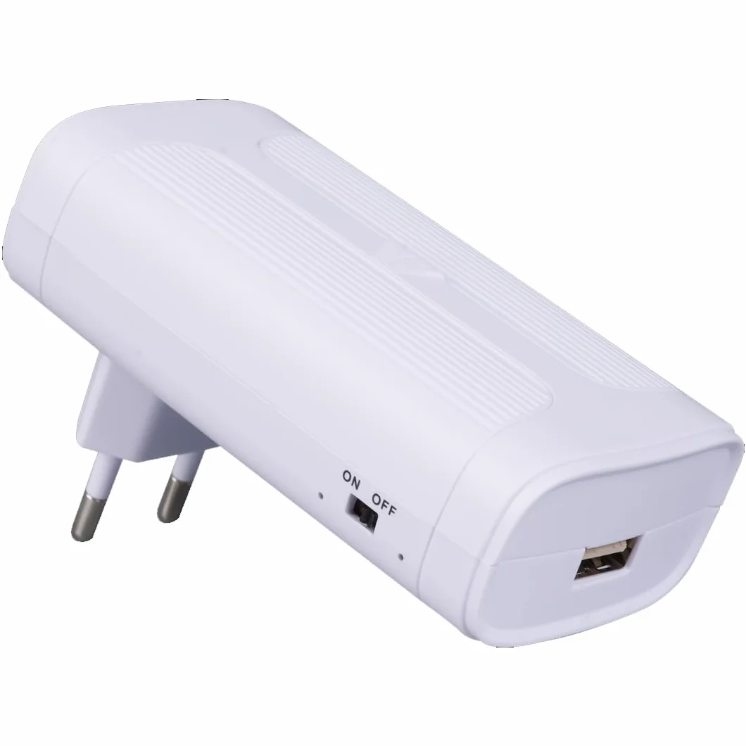 Mini UPS 5V | Mini SAI de Gran Capacidad, Batería Interna 2500mAh y Conector USB | Sistema de Alimentación Ininterrumpida Compacto para Router, Cámaras Vigilancia, Alarmas y Dispositivos a 5V (Máx 2A)