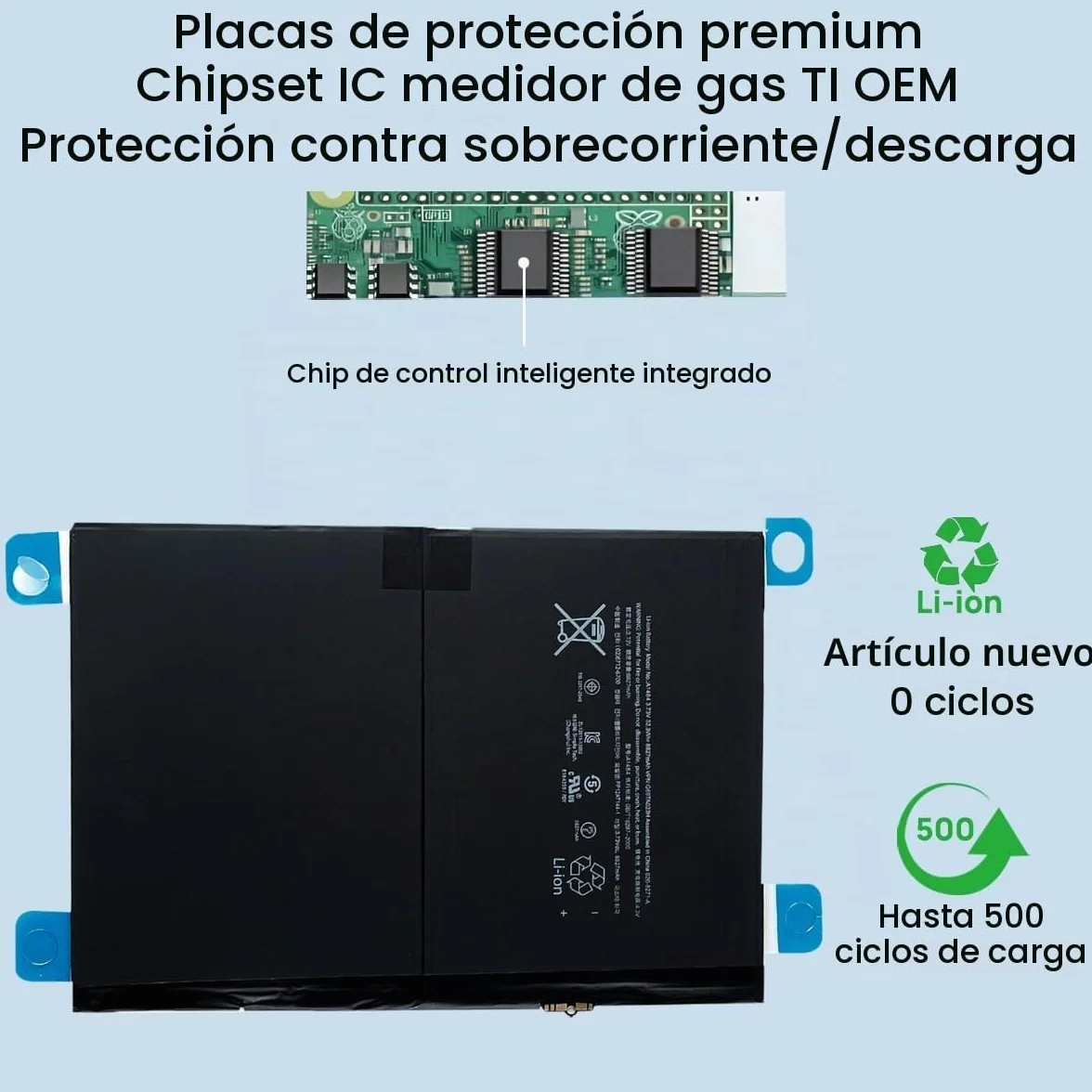 Batería A1484 A1474 Compatible con iPad Air 1 iPad 5. 7. 8. 9. 5 7 8 9 A1474 A1475 A1476 A1822 A1823 A1893 A1954 A2197 A2198 A22000 A227. 0 A2428 A2429 A2430 con herramienta de instalación