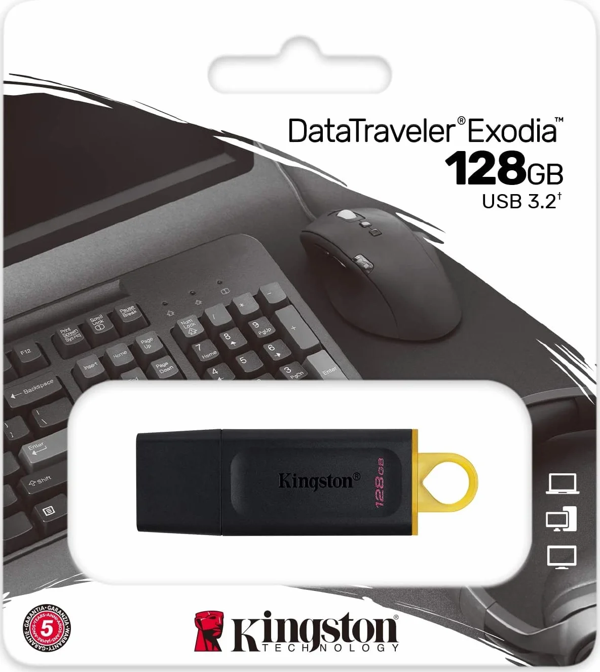 Kingston DataTraveler Exodia 128GB USB 3.2 Flash Drive DTX/128GB - 2 Pack