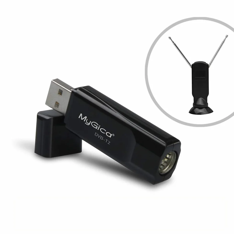 MyGica® Sintonizador TDT HD (DVB-T2) USB de Televisión Digital en Alta Definición Grabador PVR -Compatible con Windows 10/8 / 7 / Vista y XP