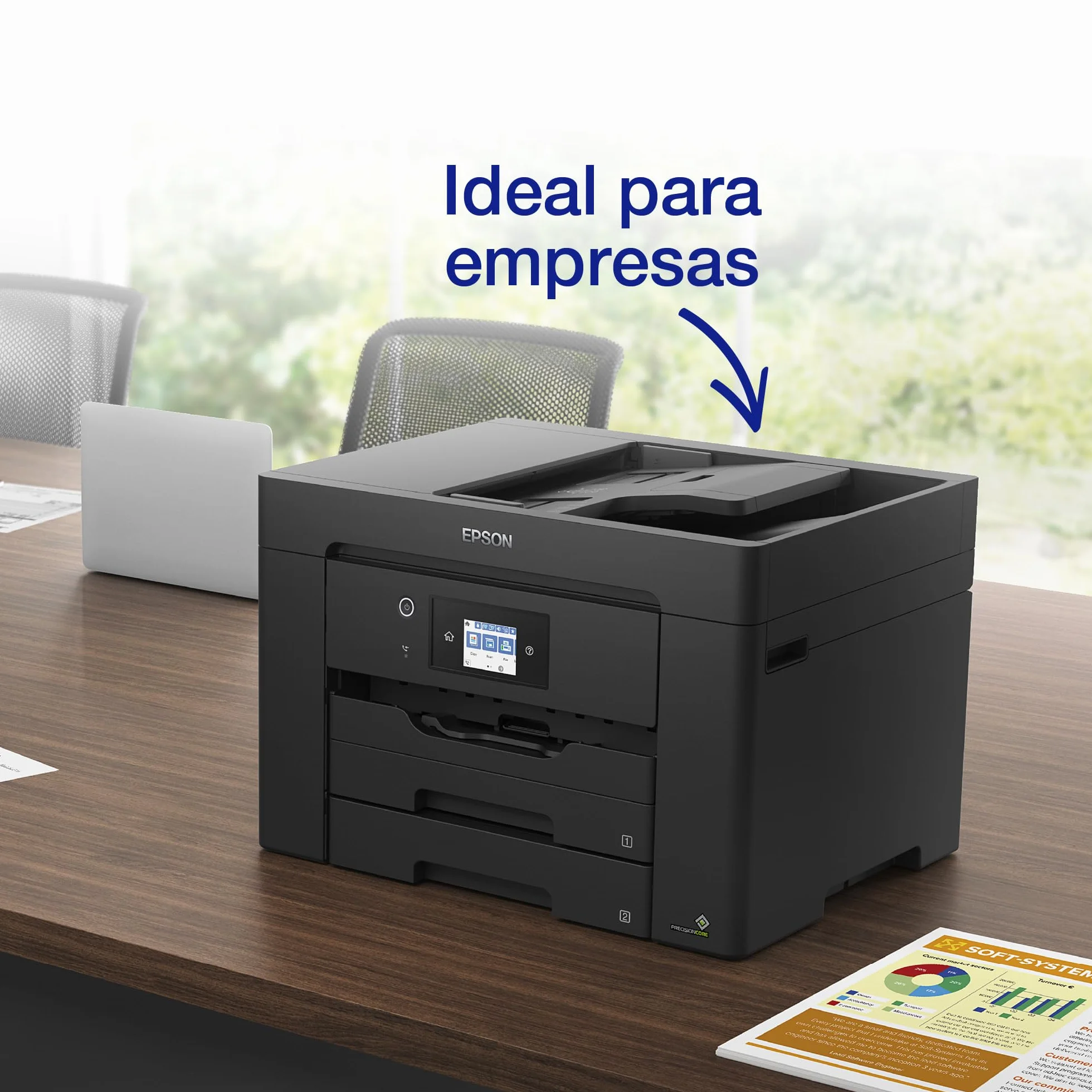Epson Impresora de inyección de Tinta multifunción Workforce WF-7830DTWF A3 con conectividad inalámbrica y 3 Meses Gratis de suscripción de Tinta ReadyPrint*