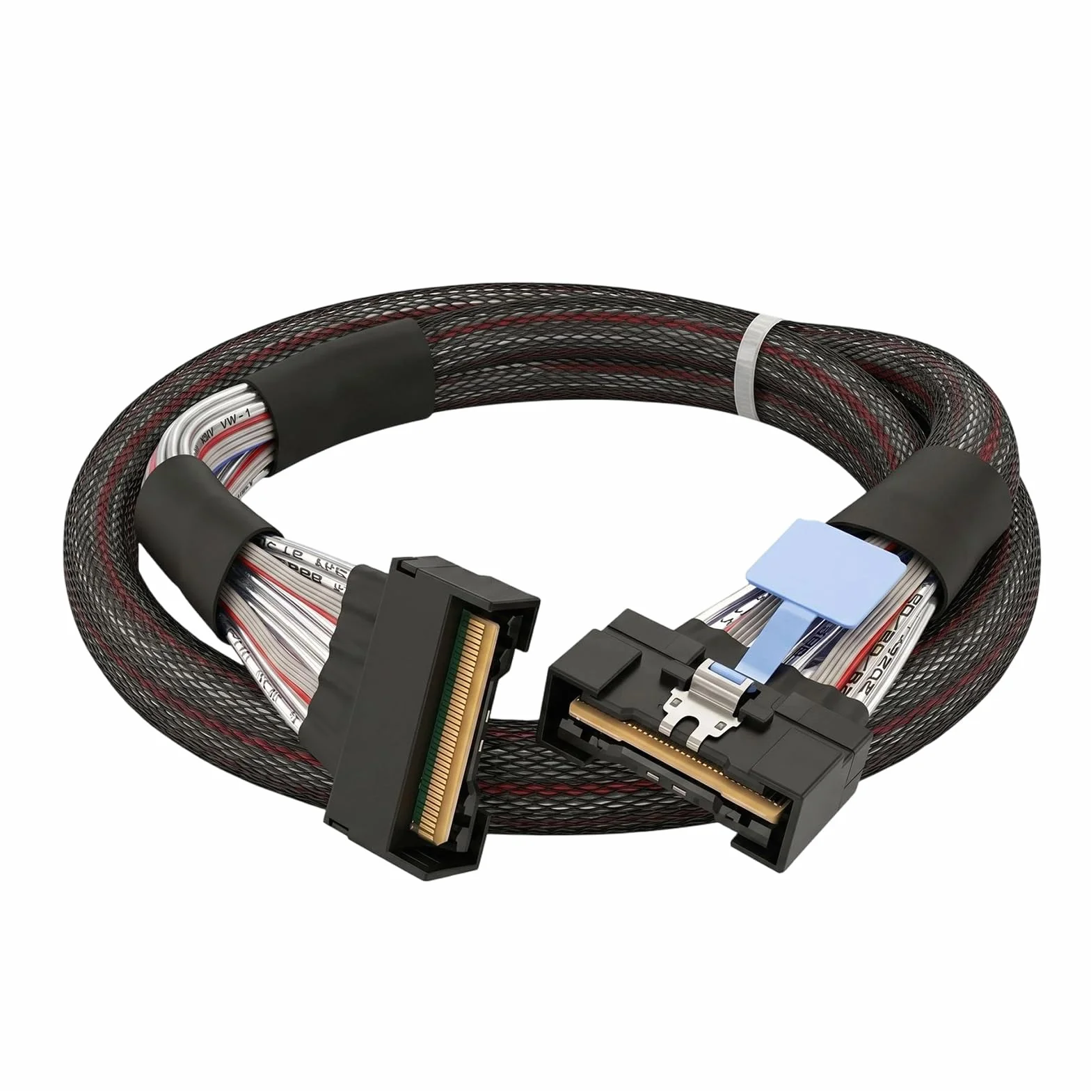 NUEAYMS Cable de datos de servidor SFF-8654 con interfaz MCIO 8X, cable interno de 0, 5 M para transferencia de datos bidireccional en construcciones de hardware de almacenamiento