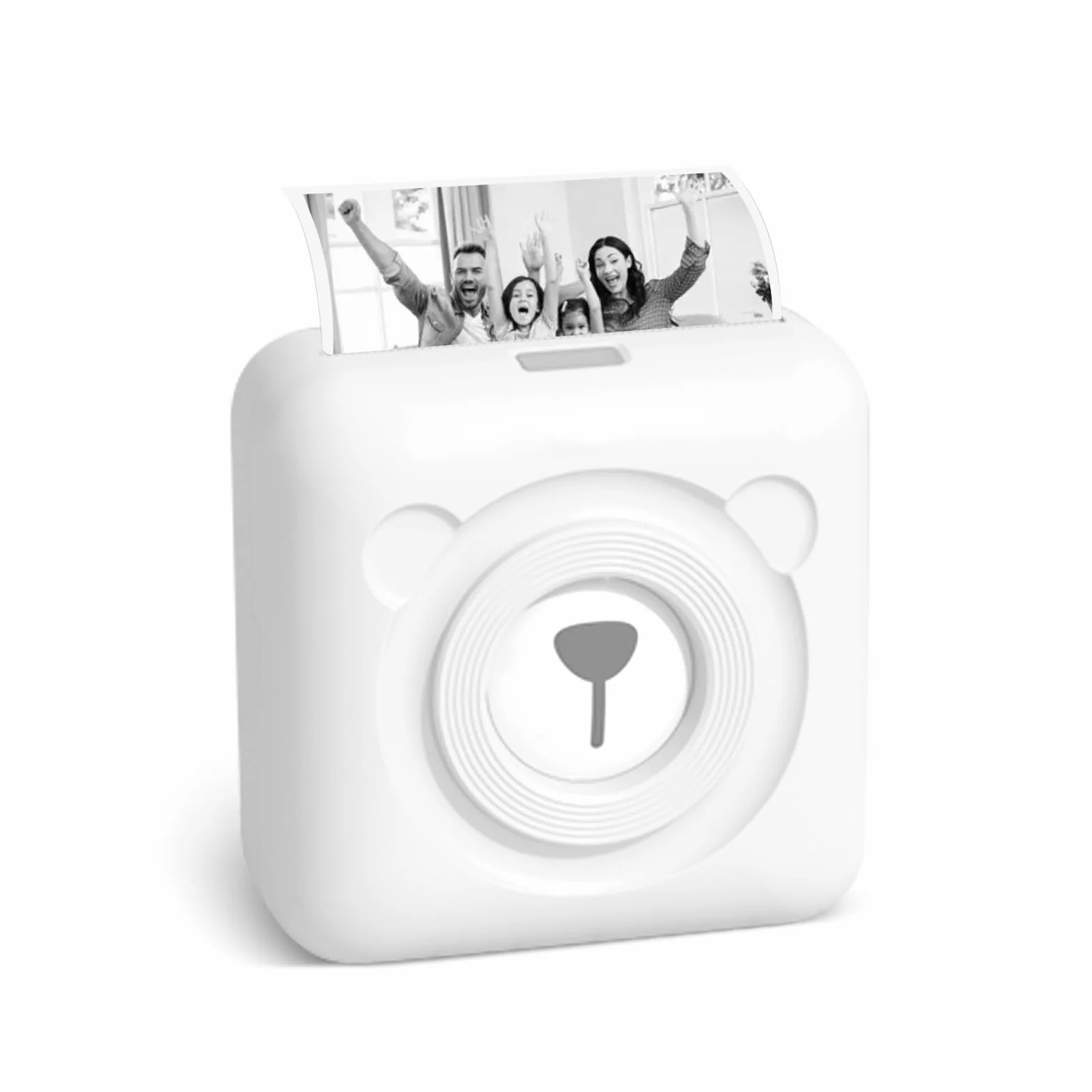 Peripage Mini Impresora de Fotos térmica Bluetooth Peripage Impresora sin Tinta portátil multifunción tamaño pequeño Negro y Blanco Impresora para DIY Fotos, Notas