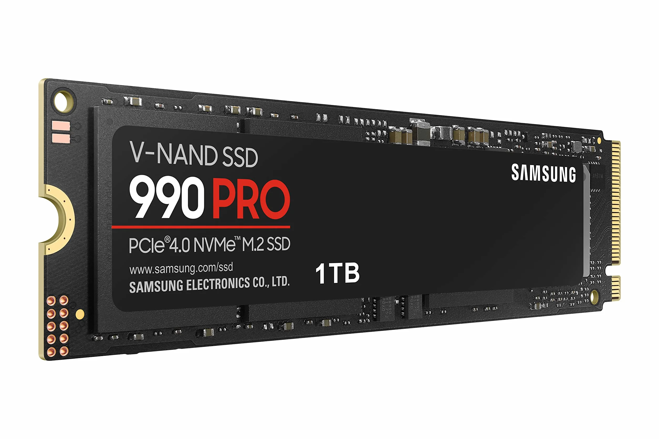 SAMSUNG Unidad de estado sólido 990 Pro M.2 1000 GB PCI Express 4.0 V-NAND MLC NVMe, negro, MZ-V9P1T0BW