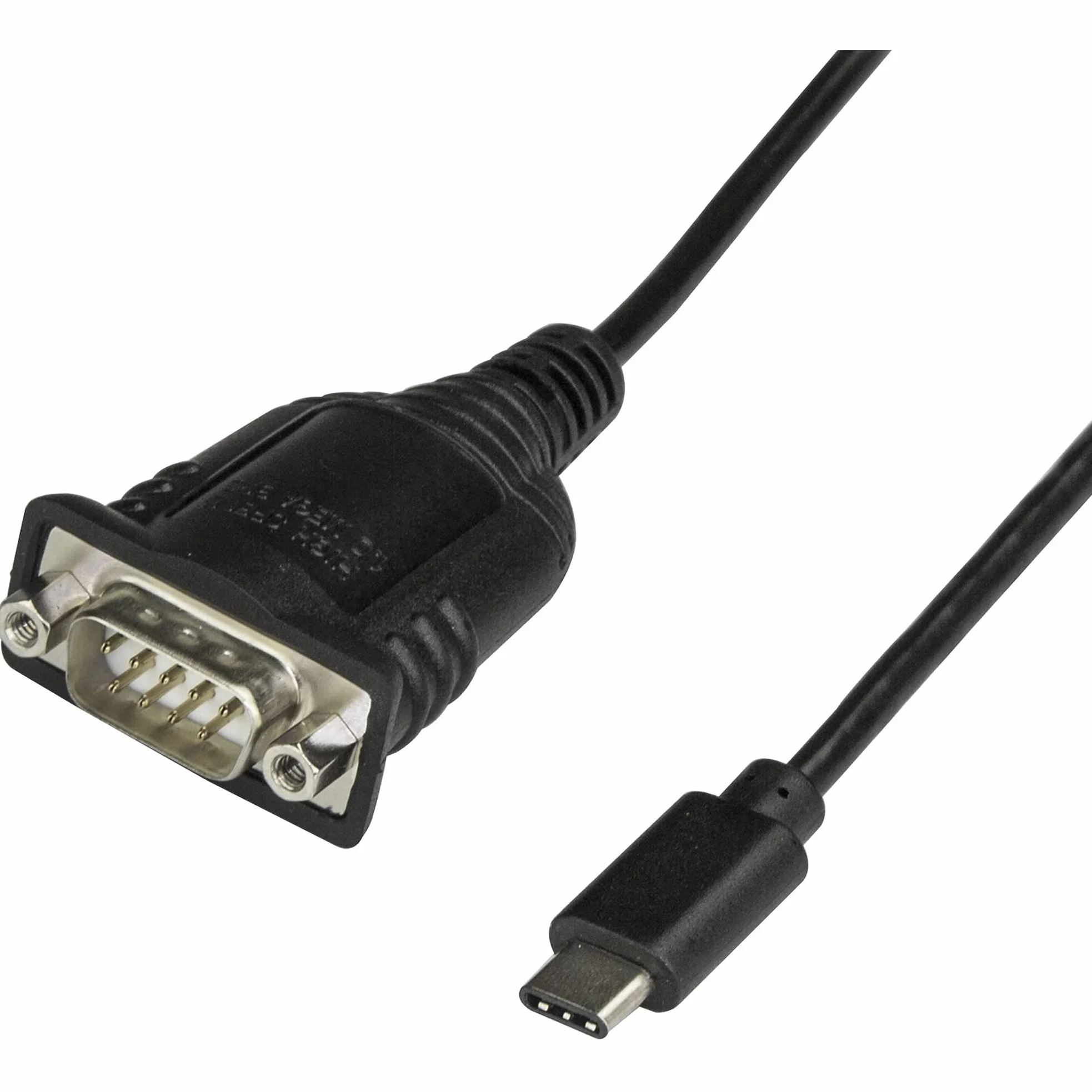 StarTech Adaptador USB-C a Serie DB9 RS232 - Cable Conversor (ICUSB232C) | Cable USB-C a serie, Conector DB9, Negro