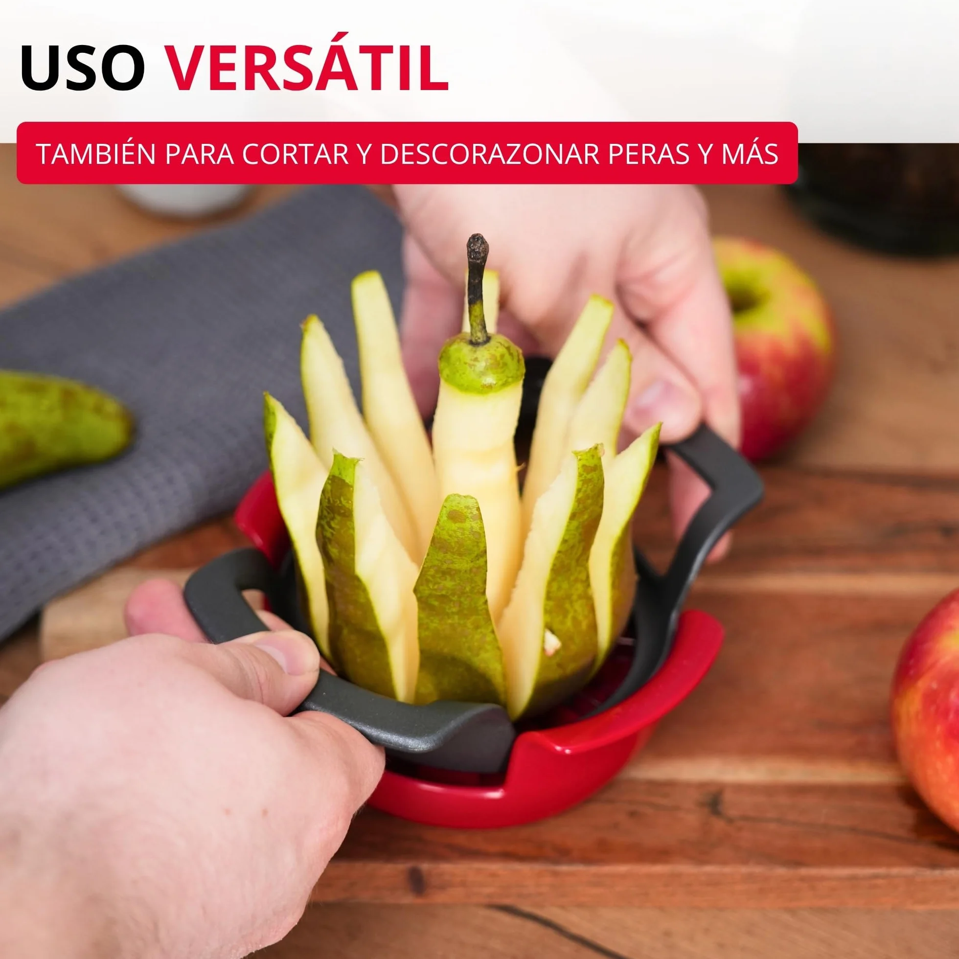 Westmark Cortador de manzanas Divisorex Spezial Black Edition, Aluminio, Antracita