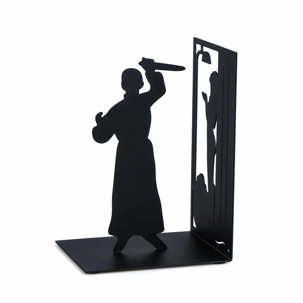 Balvi Psycho Sujetalibros Decorativo de Metal Negro