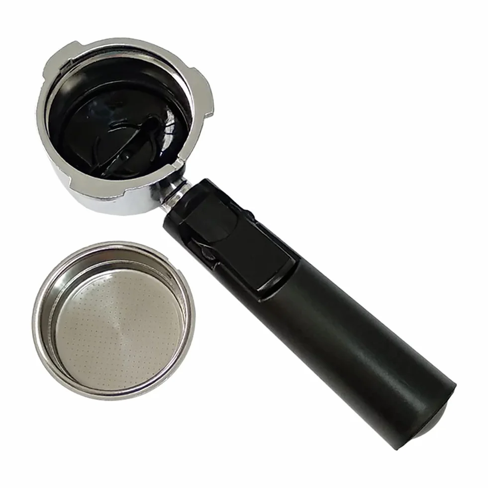 Filtros Reutilizables de Café Sin Fondo de 51 Mm Portafiltro para Soporte 60 Mm 15-20 Bar para Piezas de Cafetera Espresso