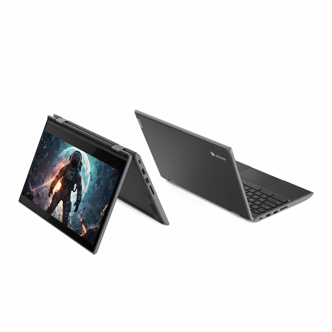 Lenovo Ordenador portátil Chromebook 300e 2 en 1 con pantalla táctil, 11,6 pulgadas (1366 x 768), Intel Celeron N4020, 4 GB de RAM, 32 GB SSD, teclado japonés, Chrome OS (reacondicionado)