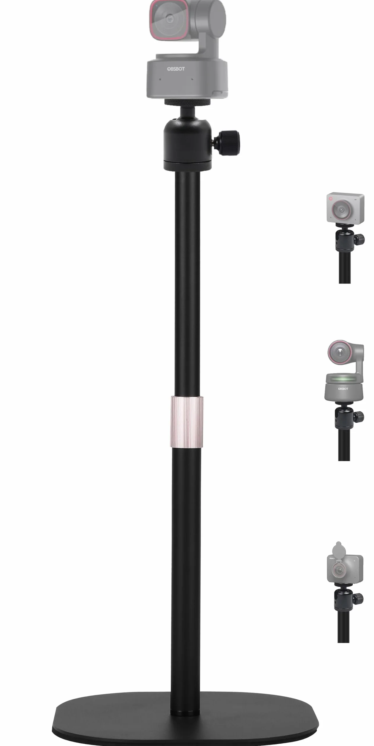 Soporte de cámara Web Resistente, Soporte de trípode para cámara Web de Mesa de 18 Pulgadas Compatible con cámaras Web OBSBOT Tiny 2/Tiny SE 1080P/Meet 2/Meet SE/Meet
