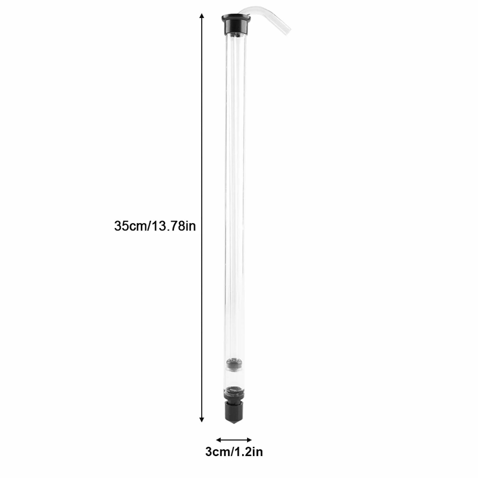 Auto Siphon Racking Cane 13.8 de Longitud para Cerveza Vino Cubo Carboy con Tubería de Plástico