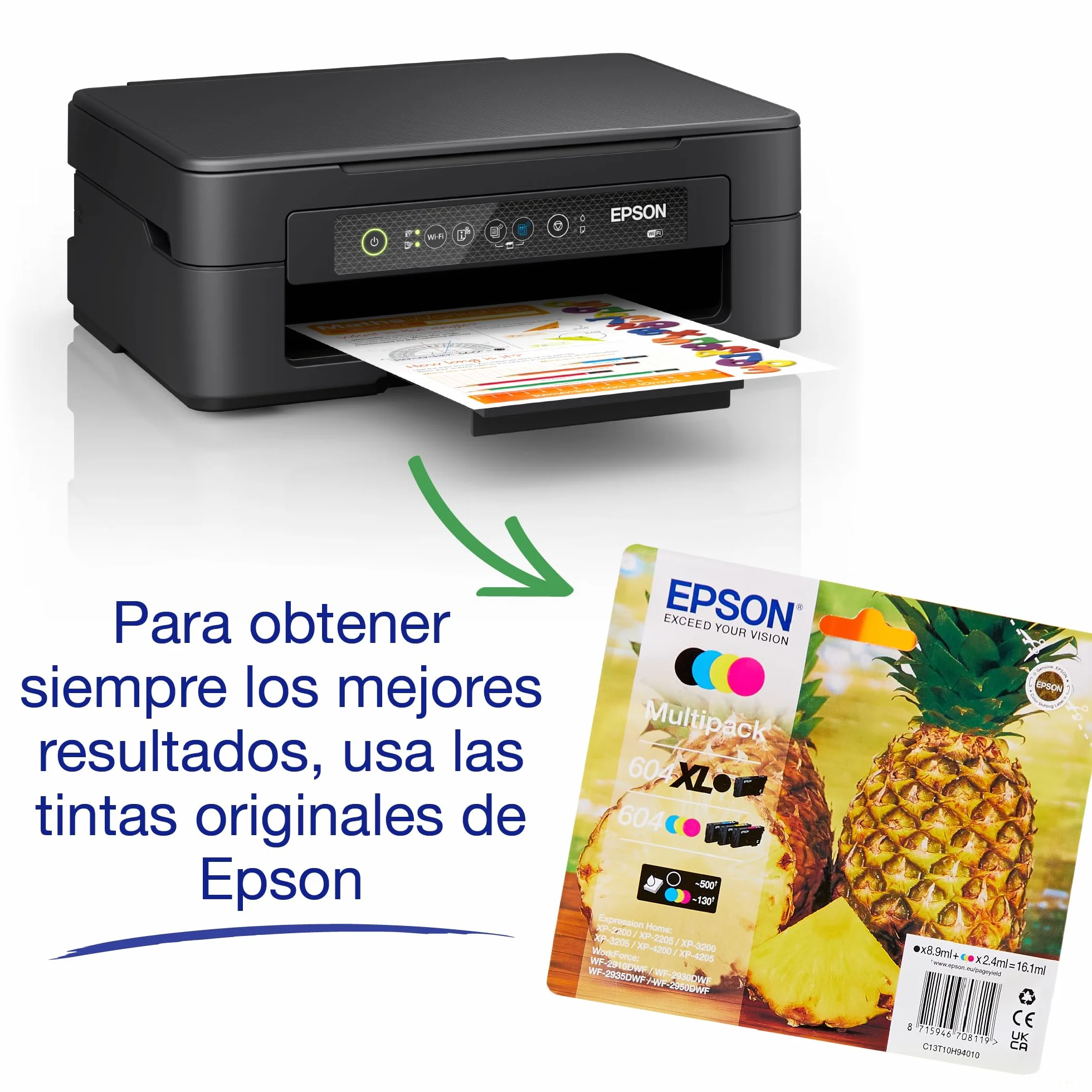 Epson Impresora de inyección de Tinta multifunción Expression XP-2200 A4 con conectividad inalámbrica y 3 Meses Gratis de suscripción ReadyPrint Flex*