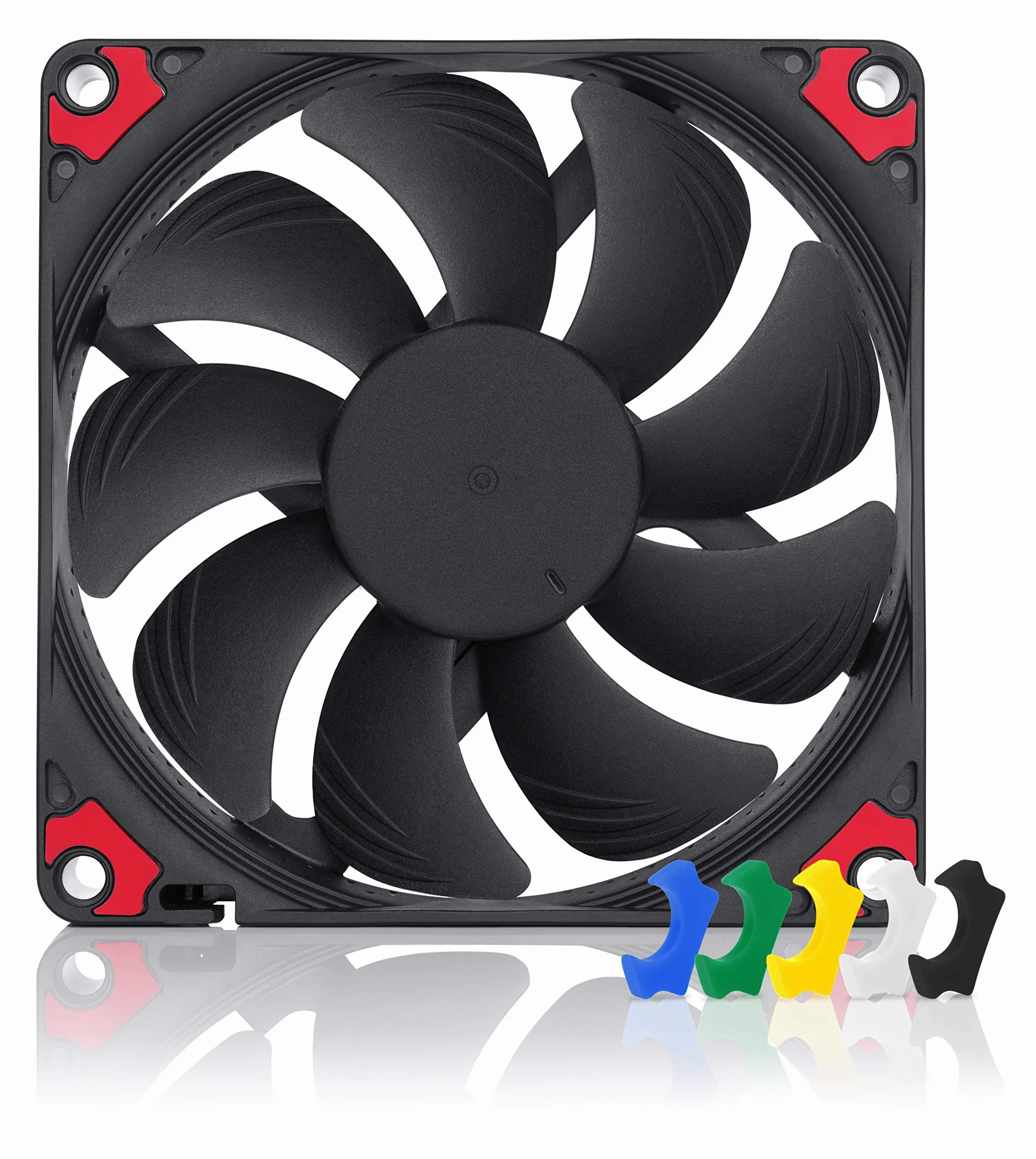 Noctua NF-A9x14 HS-PWM chromax.black.swap, Ventilador Silencioso y Delgado, 4 Pines (92x14 mm, Negro)