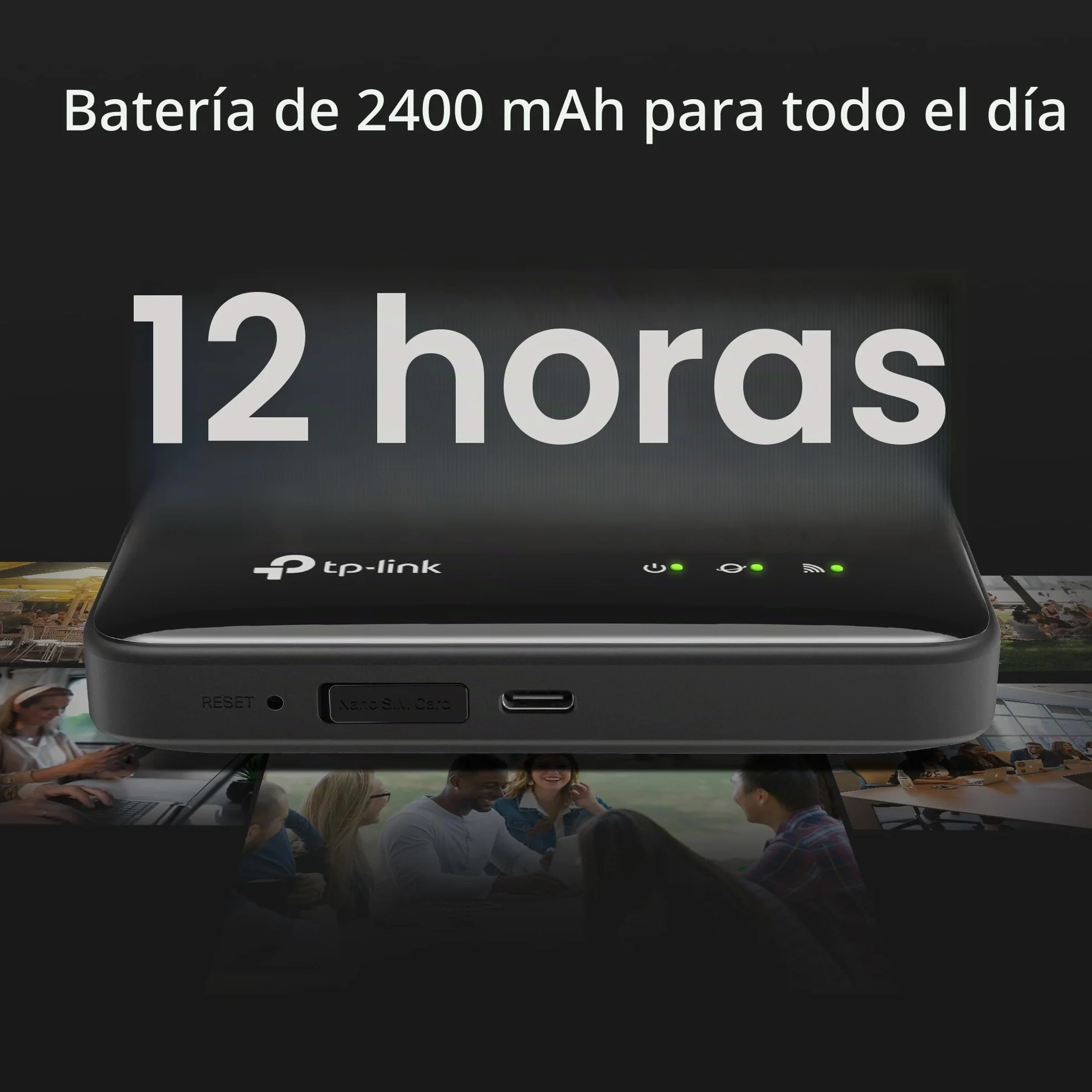 TP-Link M7005 - Router WiFi Portátil 4G LTE WiFi 6 AX287, Hotspot con SIM, hasta 150 Mbps, Batería 2400mAh 12h, Conecta 10 Dispositivos, App tpMiFi