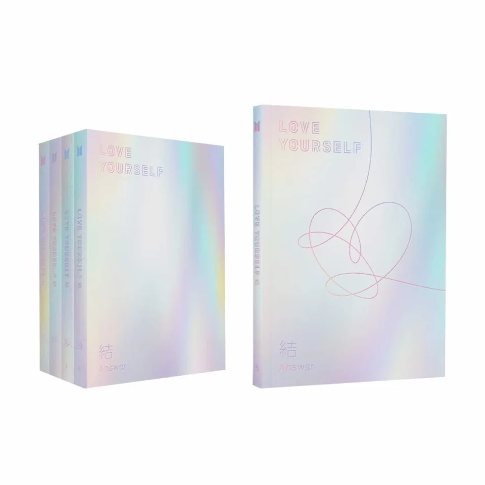 Bts BigHit Love Yourself Respuesta [aleatoria Ver.] 2Cd+Photobook+Mini+libro+Photocard Sticker Pack+Poster+plegado regalo libre (G)