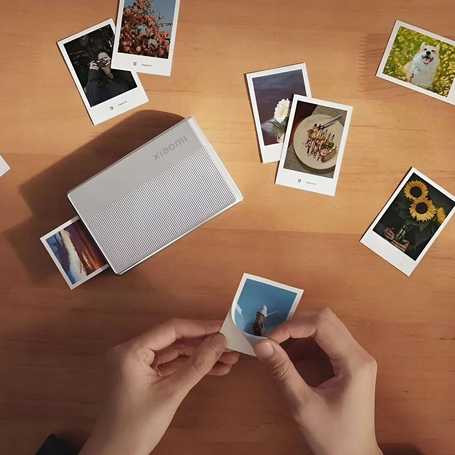 Xiaomi Impresora fotográfica portátil, 1S, impresión sin Tinta, Delgada, 6.3 oz (180 g), Ultraligera, conexión Bluetooth, múltiples usuarios simultáneamente, película de Sellado, Incluye 5 películas