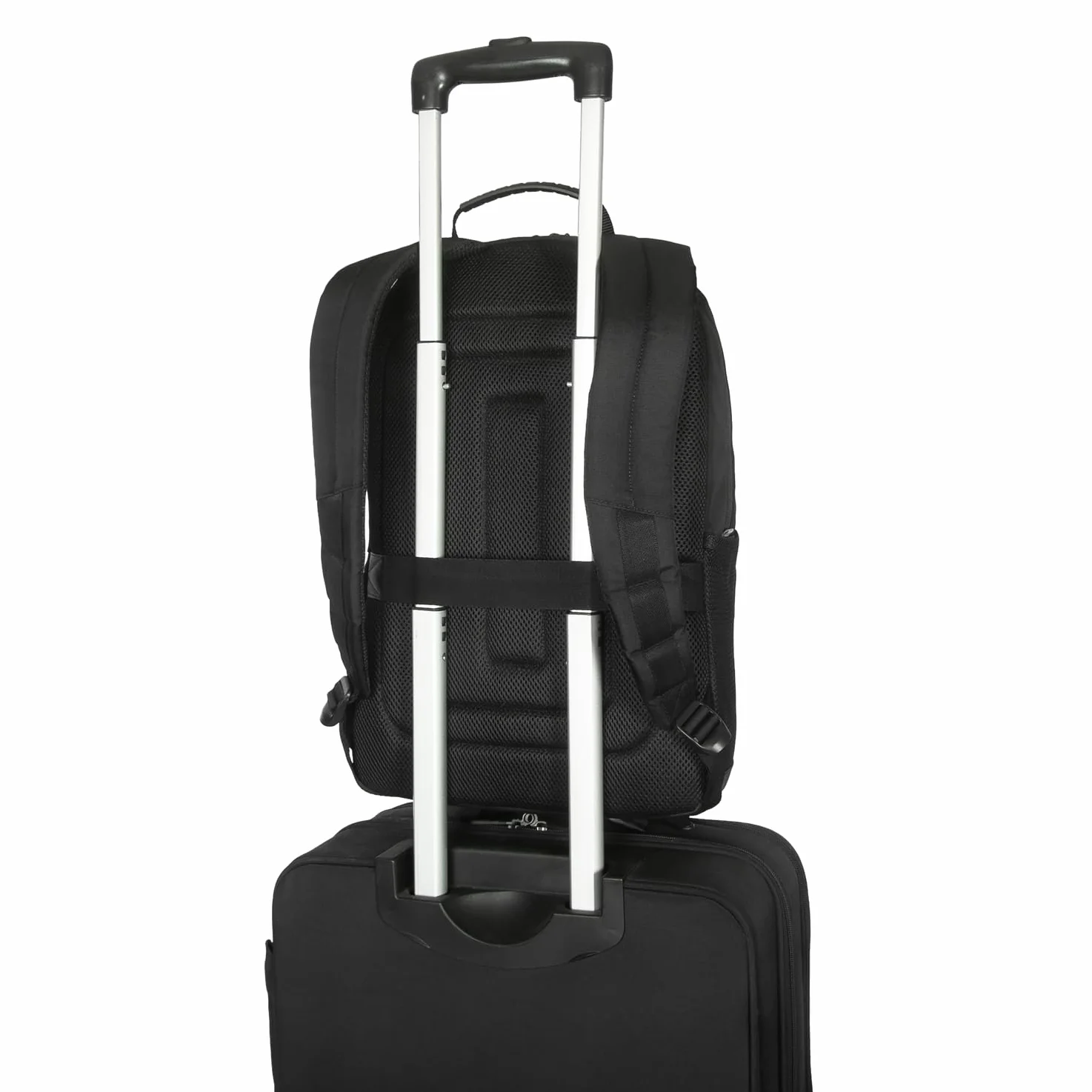 Targus Mochila para laptop, se adapta a portátiles de 15 a 16 pulgadas, capacidad de 25 litros, múltiples bolsillos, resistente al agua, color negro