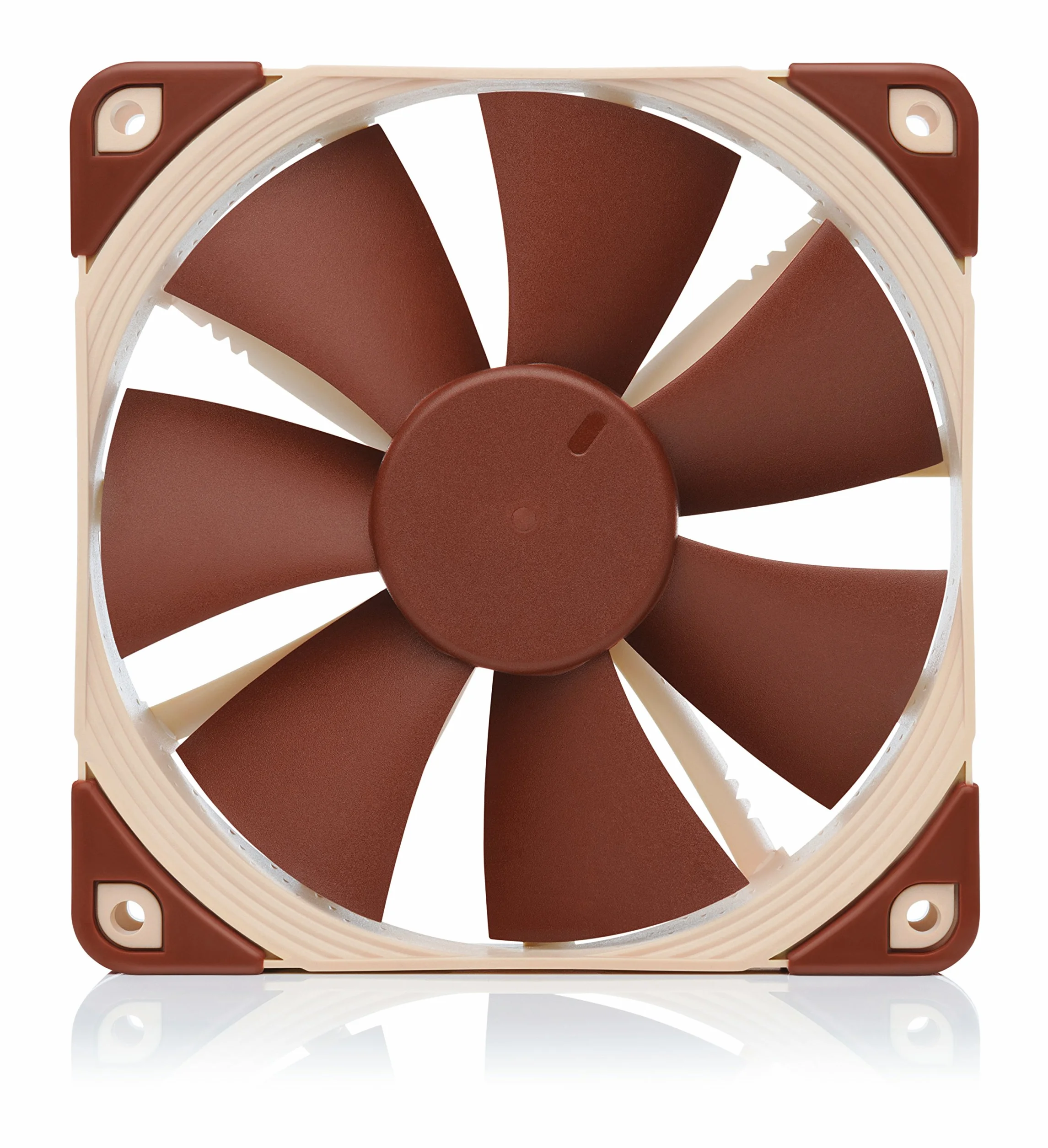 Noctua NF-F12 5V PWM, Ventilador Silencioso con Cable Adaptador USB, 4 Pines, Versión de 5V (120 mm, Marrón)