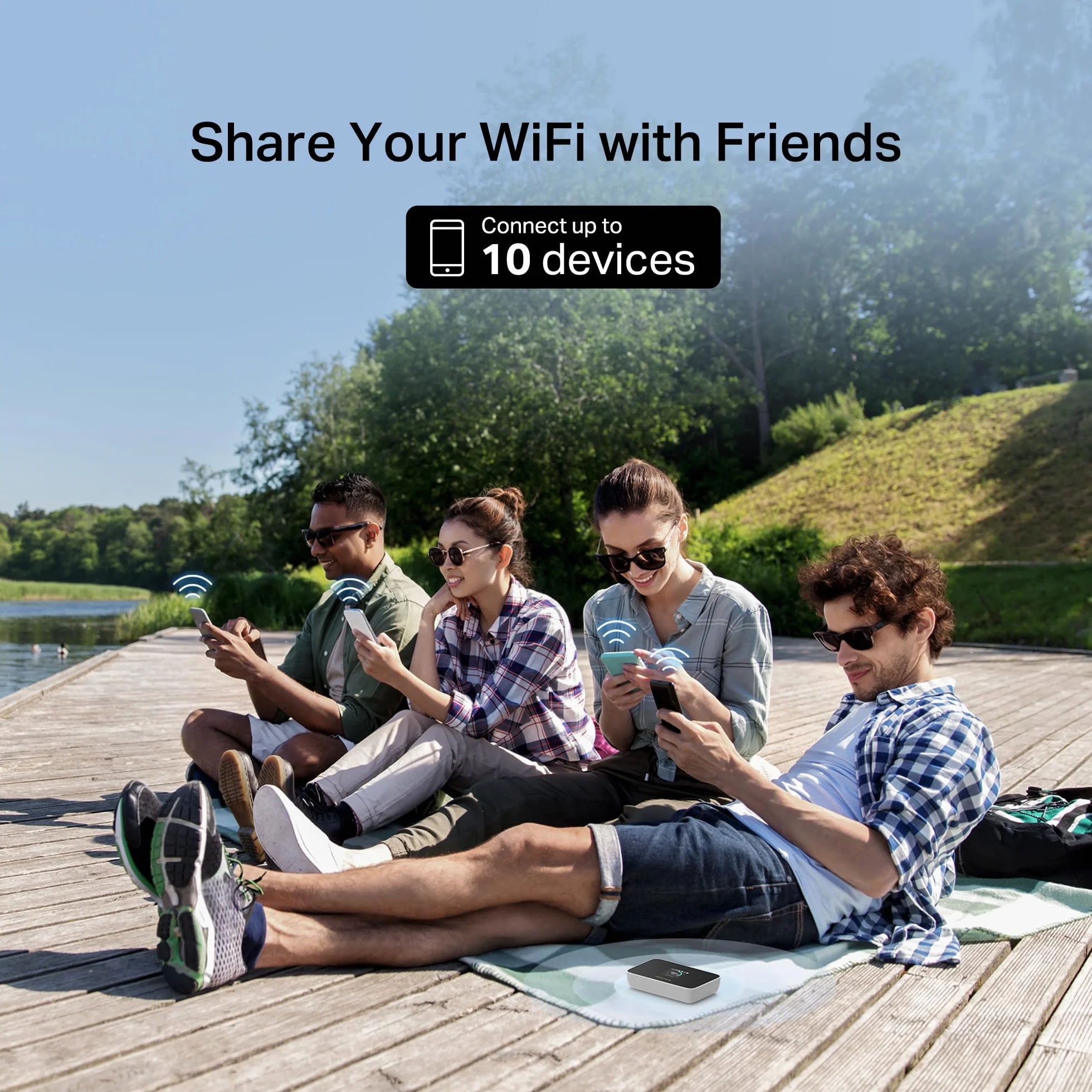 Mercusys MT115 Router WiFi portátil para Viajes con Tarjeta SIM sin Contrato, 4G LTE 150 Mbps, Wi-Fi 6 AX300, hasta 10 Dispositivos, batería de 2400 mAh, hasta 10 Horas de autonomía