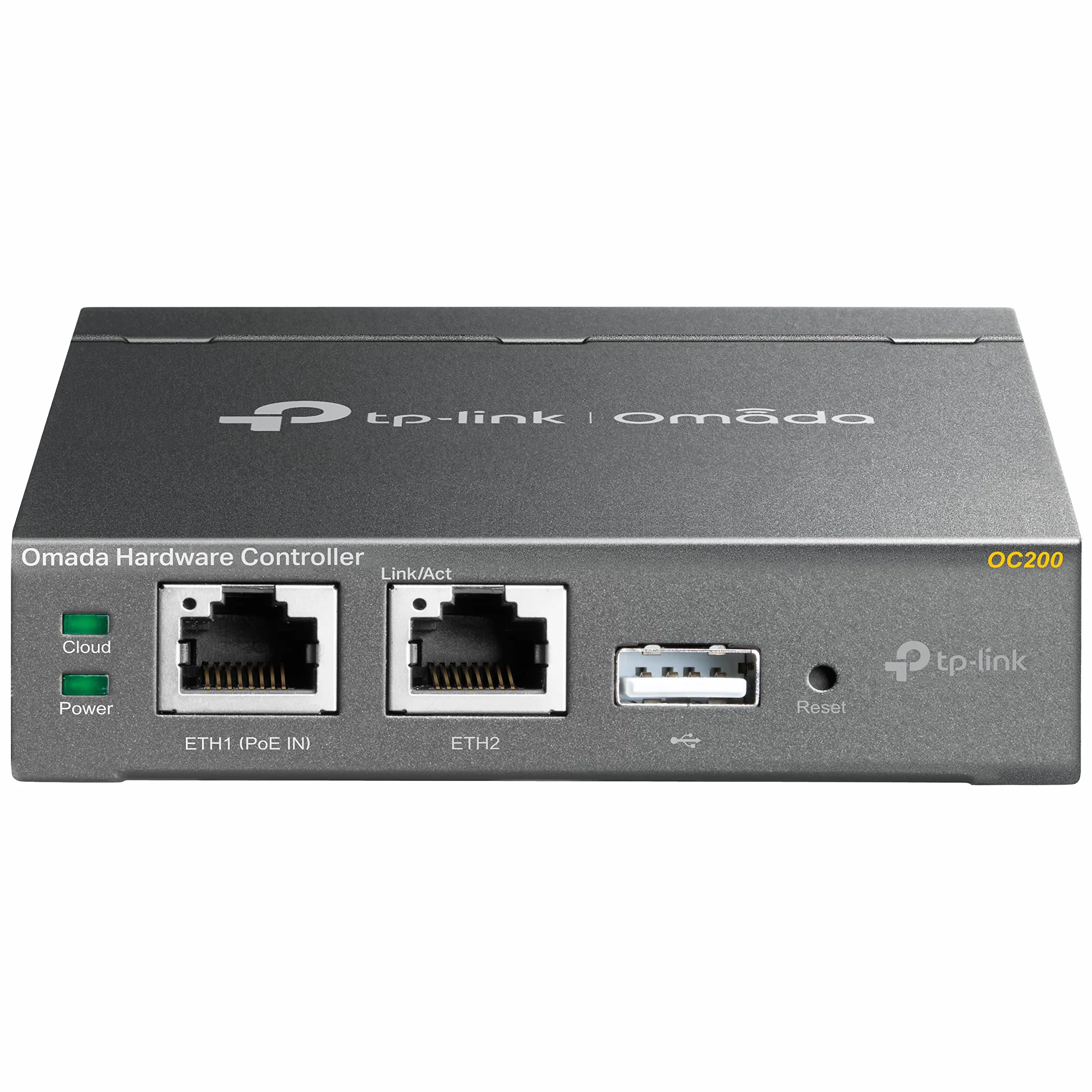 TP-Link Omada - Controlador Cloud (Gestión Centralizada para Todas EAPs Omada, No Extra Coste, PoE de Suministro eléctrico, Puerto de USB (OC200)) Negro
