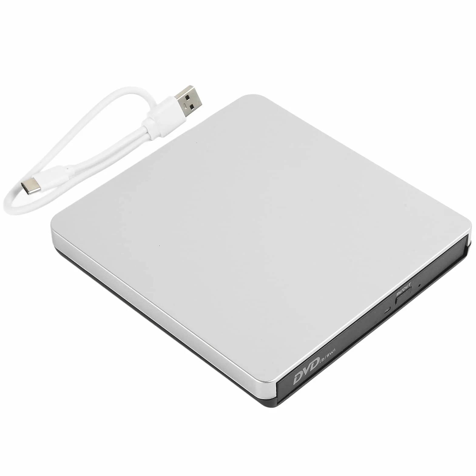 Septpenta Unidad de Cddvd Externa, Interfaz USB 3.0 y Tipo C, Tecnología Avanzada de Lectura y Grabación, USB3.0 Tipo C R RW, Grabadora de DVD CDpara Windows, Computadora Portátil de Escritorio