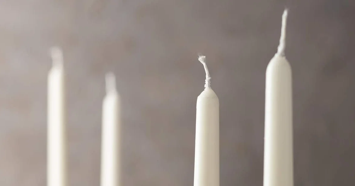 Papstar Velas 2,2 x 25 cm Blanco paquete de 50