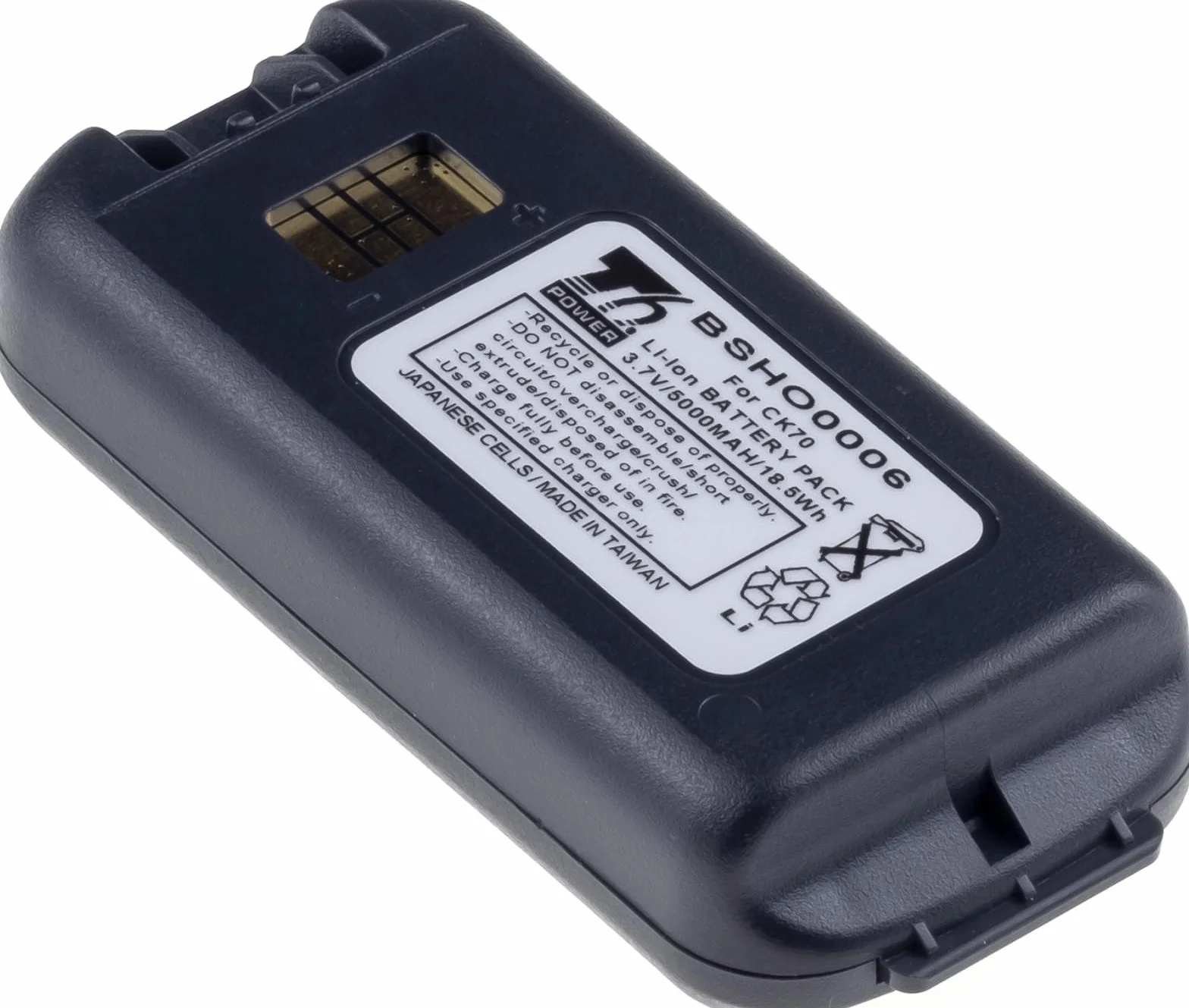 Honeywell 318-034-023 - Batería para escáner de código de barras Honeywell (ion de litio, 3,7 V, 5000 mAh, 18,5 Wh), color gris