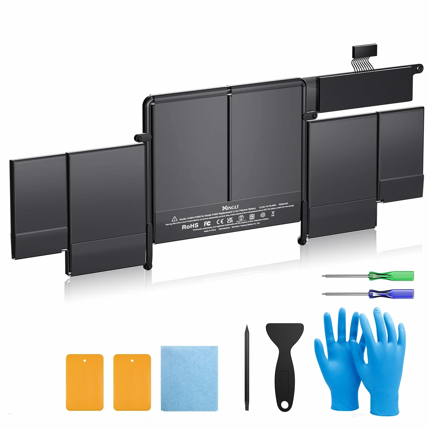 Batería A1502 A1582 para MacBook Pro Retina 13" EMC 2835/2678/2875, Batería MacBook Pro A1502 Reemplazo A1493 (Finales de 2013, Mediados de 2014, Principios de 2015)