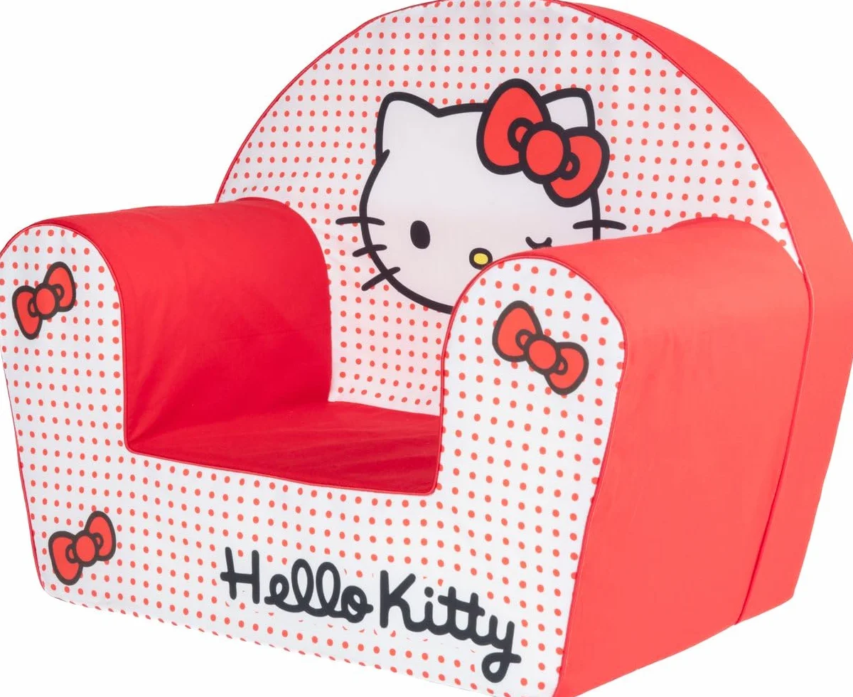 Sillón Infantil Hello Kitty Cómodo y Seguro para Habitaciones y Juegos