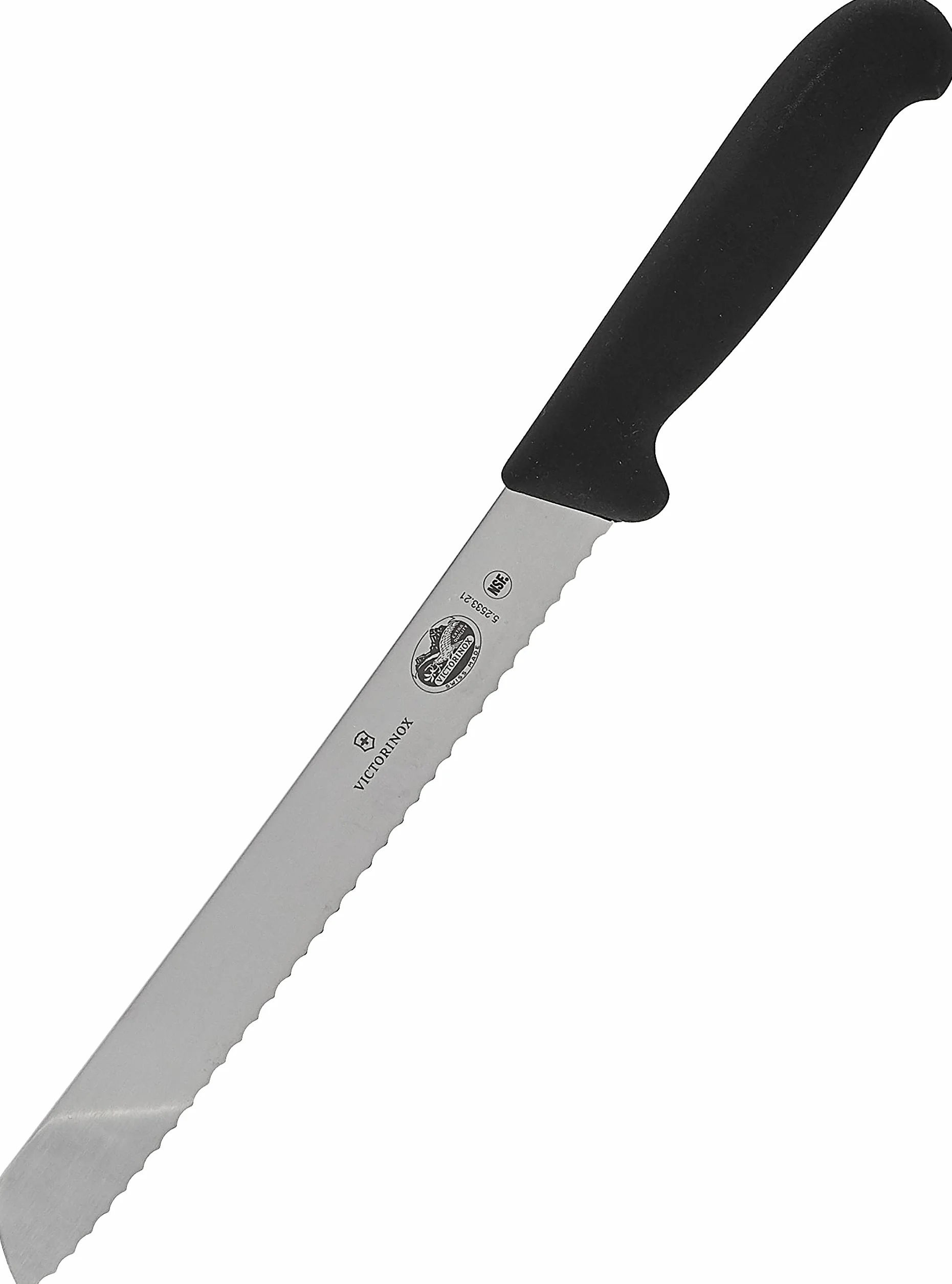 Victorinox Fibrox Cuchillo para pan con hoja dentada 21 cm acero inoxidable negro