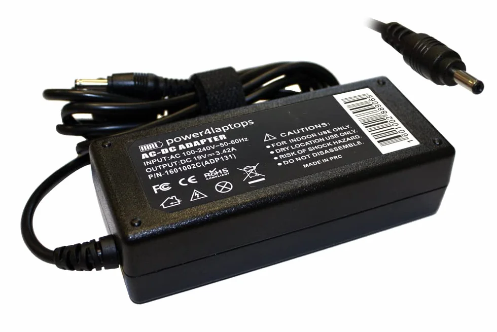 Power4Laptops Adaptador Fuente de alimentación portátil Cargador Compatible con Acer Aspire S7-191-6606