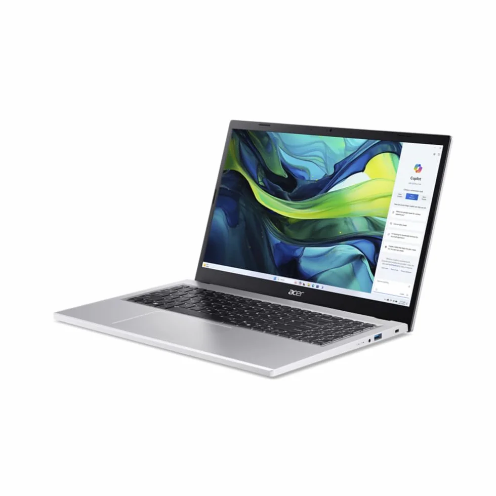 acer Aspire Go 15 AG15-42P, Ordenador Portátil 15.6" Full HD (AMD Ryzen 7 5825U, 32 GB RAM, 512 GB SSD, AMD Radeon Graphics, Windows 11 Home), Color Plata, Teclado QWERTY Español