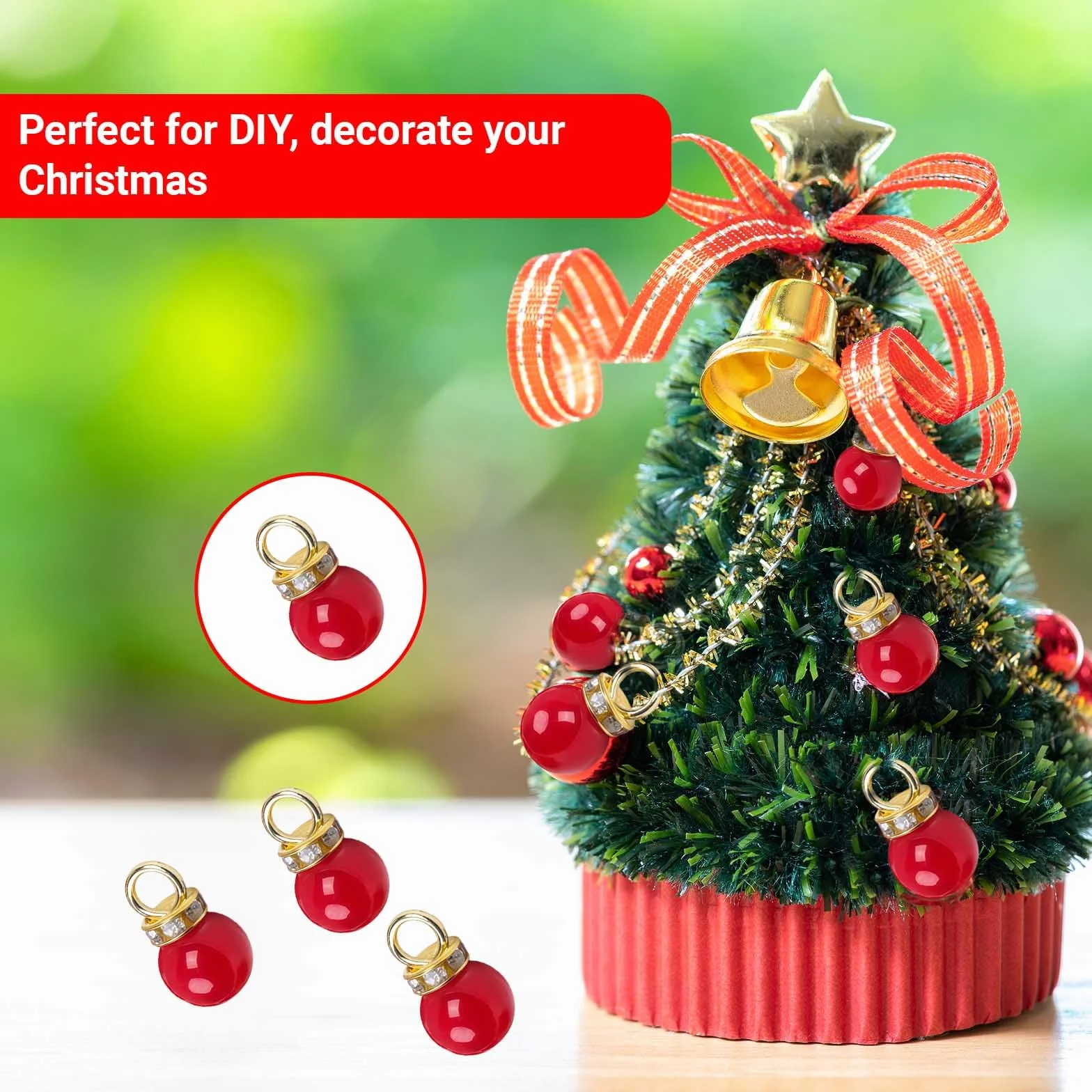 Bolas de Navidad Miniatura 20 Unidades – Adornos navideños pequeños Colores Surtidos