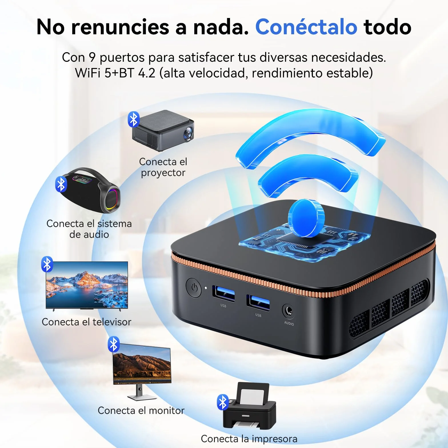 Blackview MP20 Mini PC AMD Ryzen 3300U W-11 Pro (Defeat N95/N150), 16GB RAM 512GB SSD Mini Ordenador de Sobremesa, 4K@60Hz UHD, USB 3.2+HDMI+DP+RJ45 para Negocios/Escuela/Oficina-Garantía de 3 años