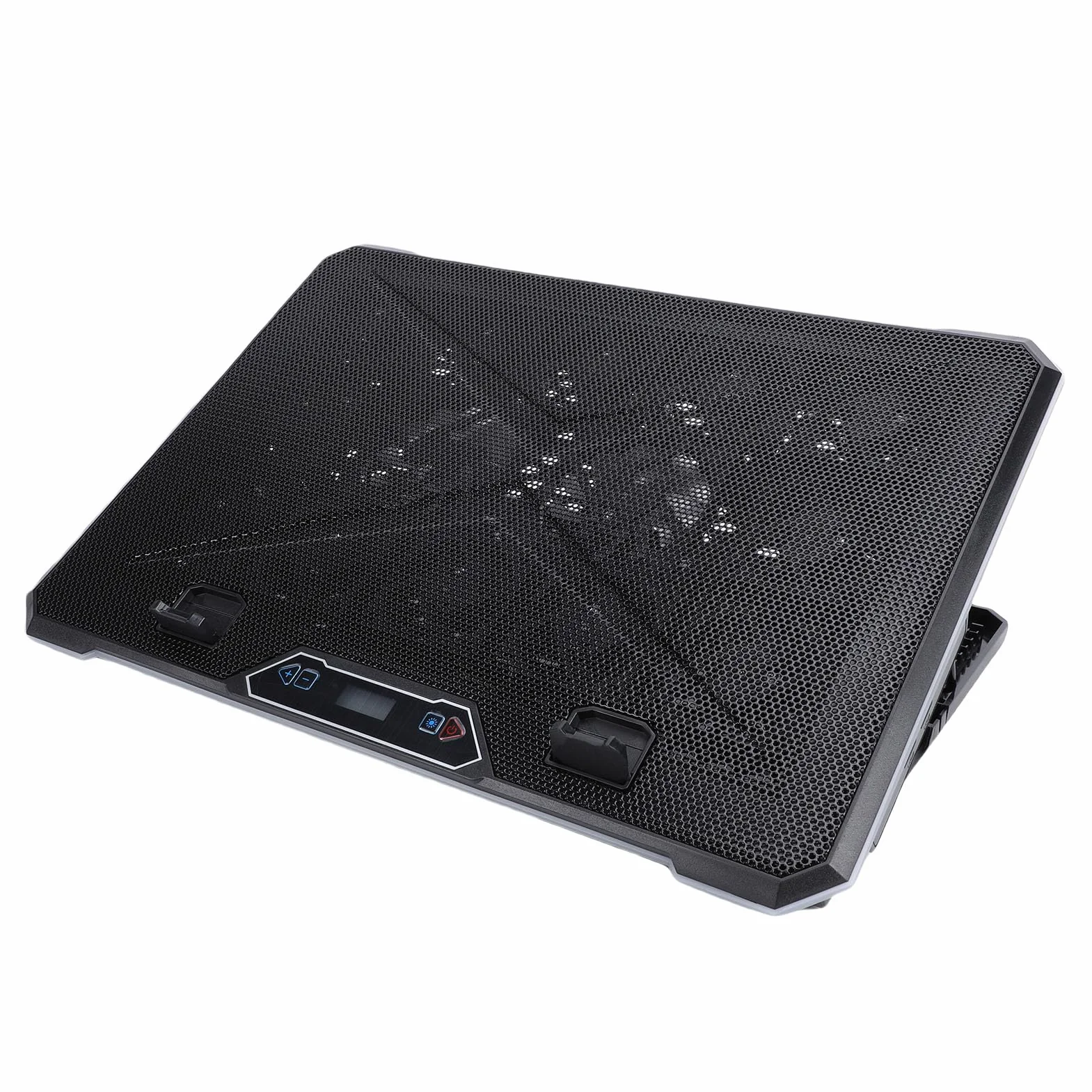 Almohadilla de Enfriamiento para Computadora Portátil RGB Enfriamiento Potente Velocidades Ajustables Enfriador de 12 a 19 Pulgadas para Jugadores Metal y ABS (14 Aficionados)
