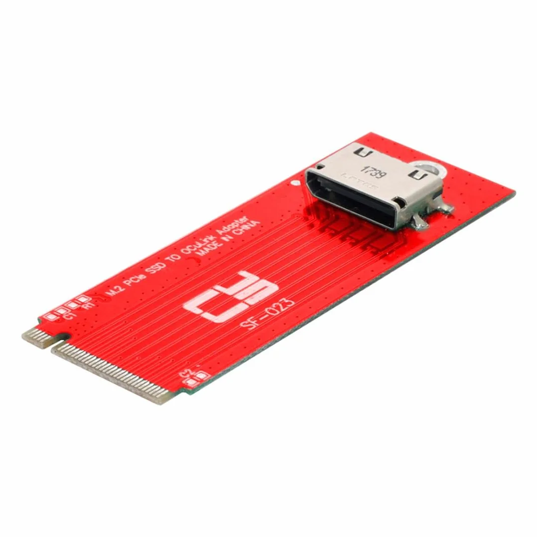 chenyang Oculink SFF-8612/8611 a PCI-E 4.0 NVME M.2 M-Key - Adaptador de host compatible con 2230/2260 mm para U.2 SSD y eGPU
