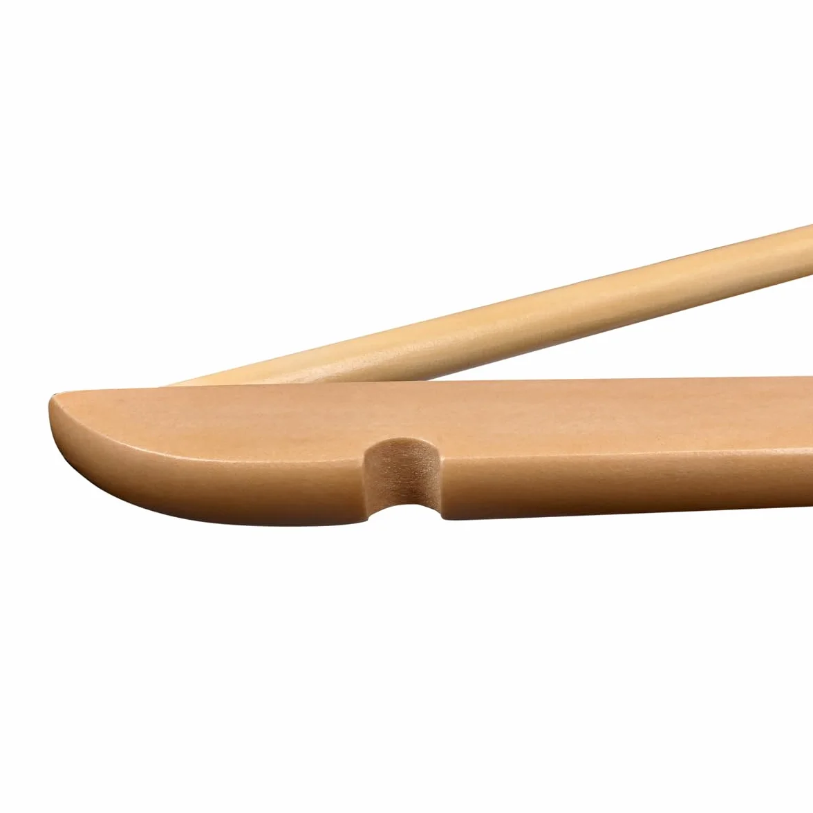 Perchas para Ropa de Madera Natural con Muescas Antideslizantes y Gancho Giratorio - Pack 20