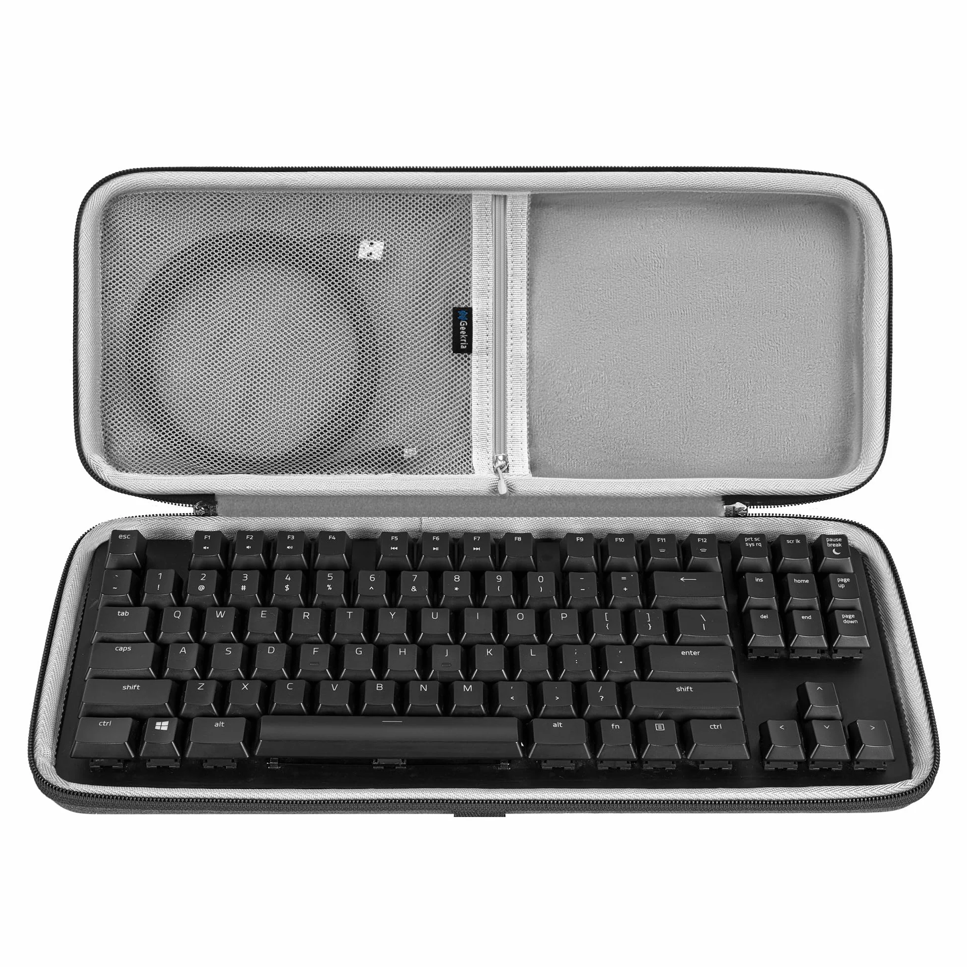 GEEKRIA Estuche con Teclado TKL sin Teclado numérico para Teclado mecánico para Juegos de computadora con 80%/87 Teclas, Compatible con Logitech G Pro, G915 TKL, Razer BlackWidow V3 TKL (Slim)
