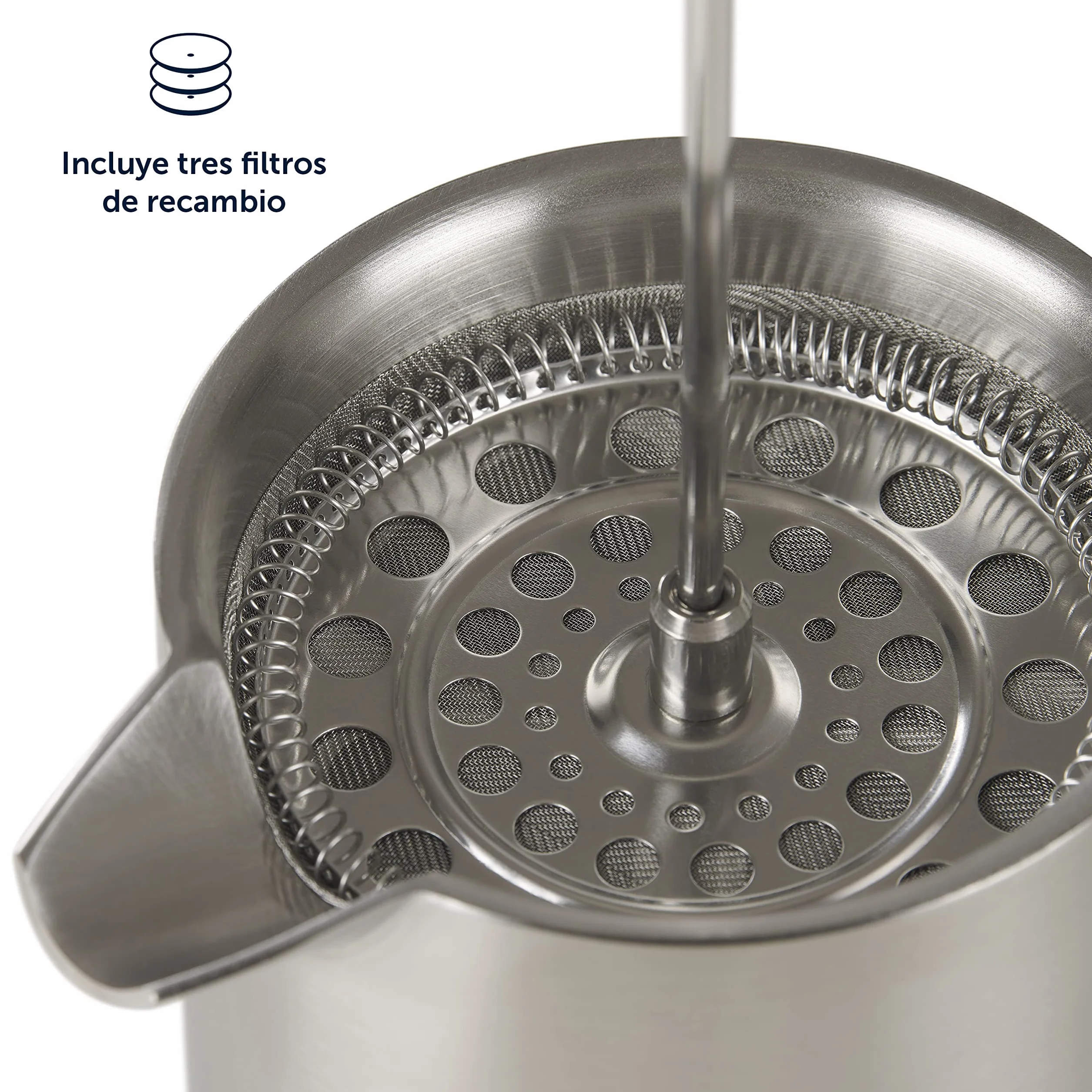 Blumtal Prensa Francesa de Acero Inoxidable 600 ml Cafetera Termo Doble Pared Aislada