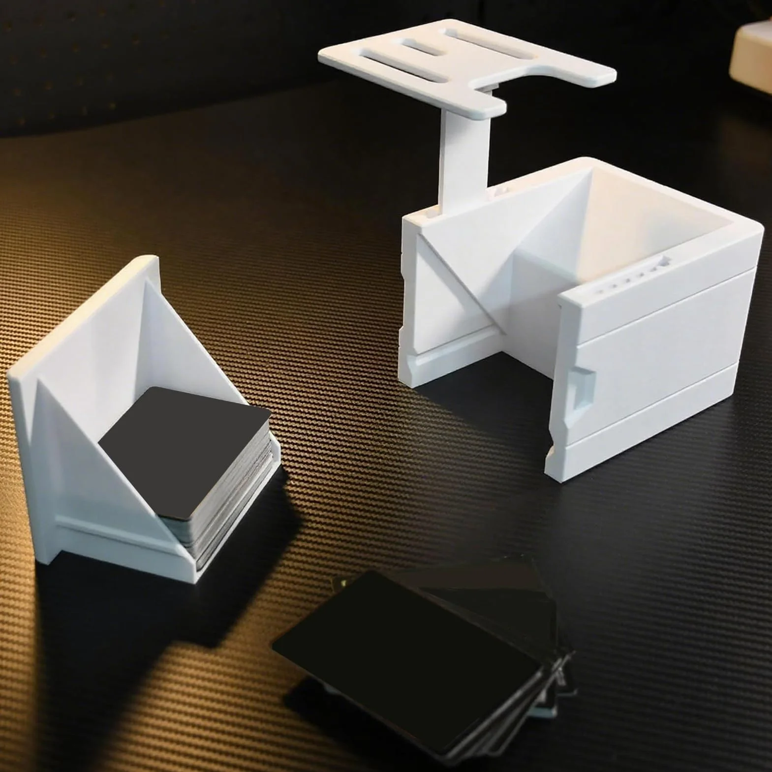 Soporte escáner de tarjetas comerciales, soporte para soporte de papel, alineación de escaneo de precisión, base estable para coleccionistas, tiendas, gerentes, ferias, eventos, 5,51 x 4,72 x 3,7