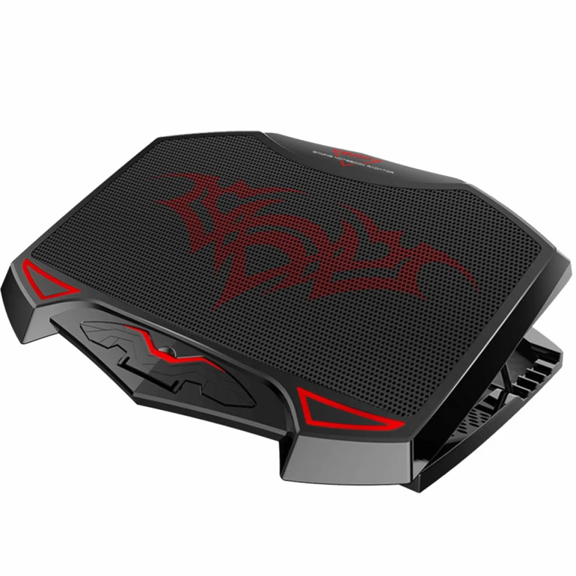 Enfriador de Portátil Base Ajustable de 5 Niveles en Metal 3 Ventiladores y Puerto USB Doble para Disipación Acelerada de Calor y Diseño Ergonómico