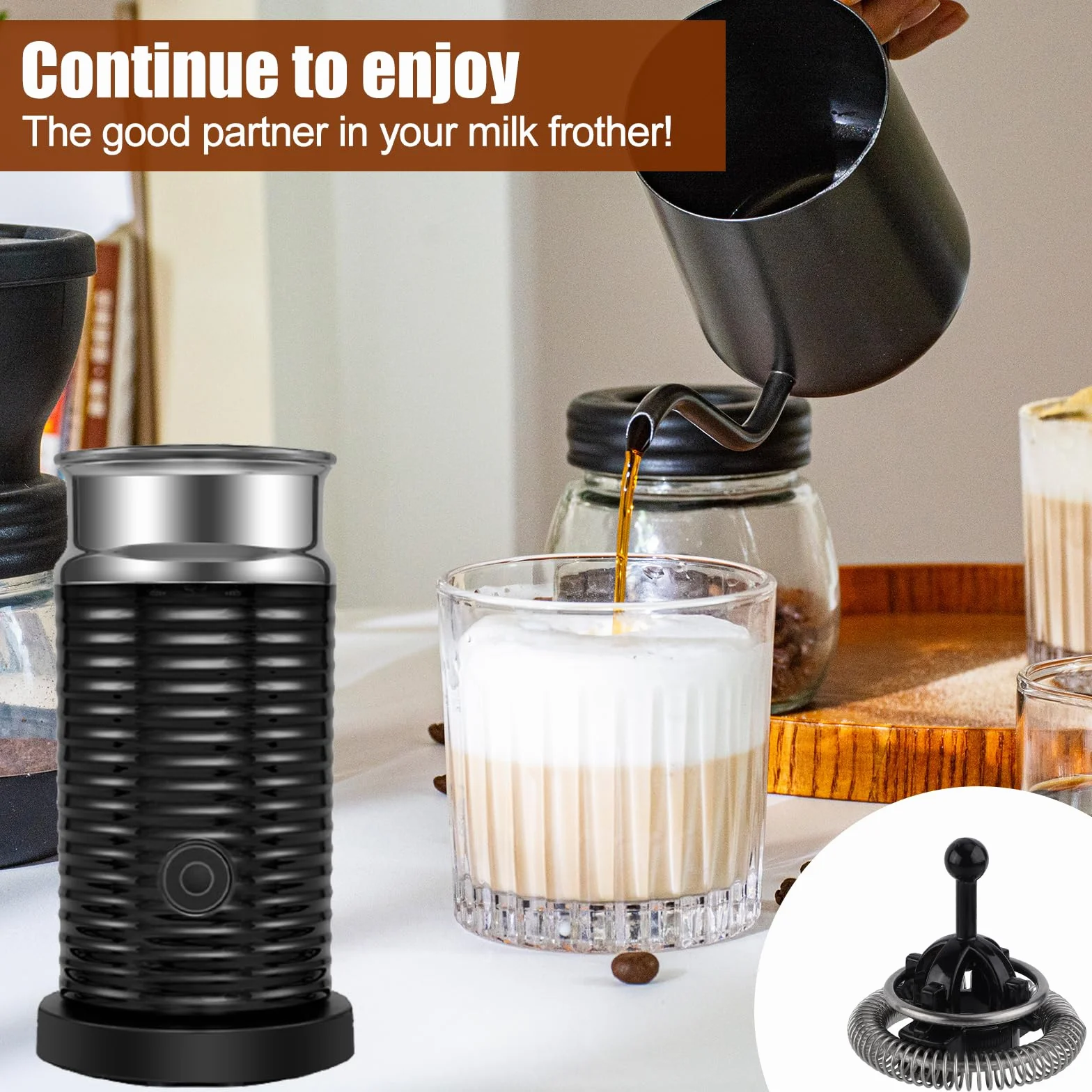 Nespresso Aeroccino 3 Batidor de Repuesto para Espumador de Leche