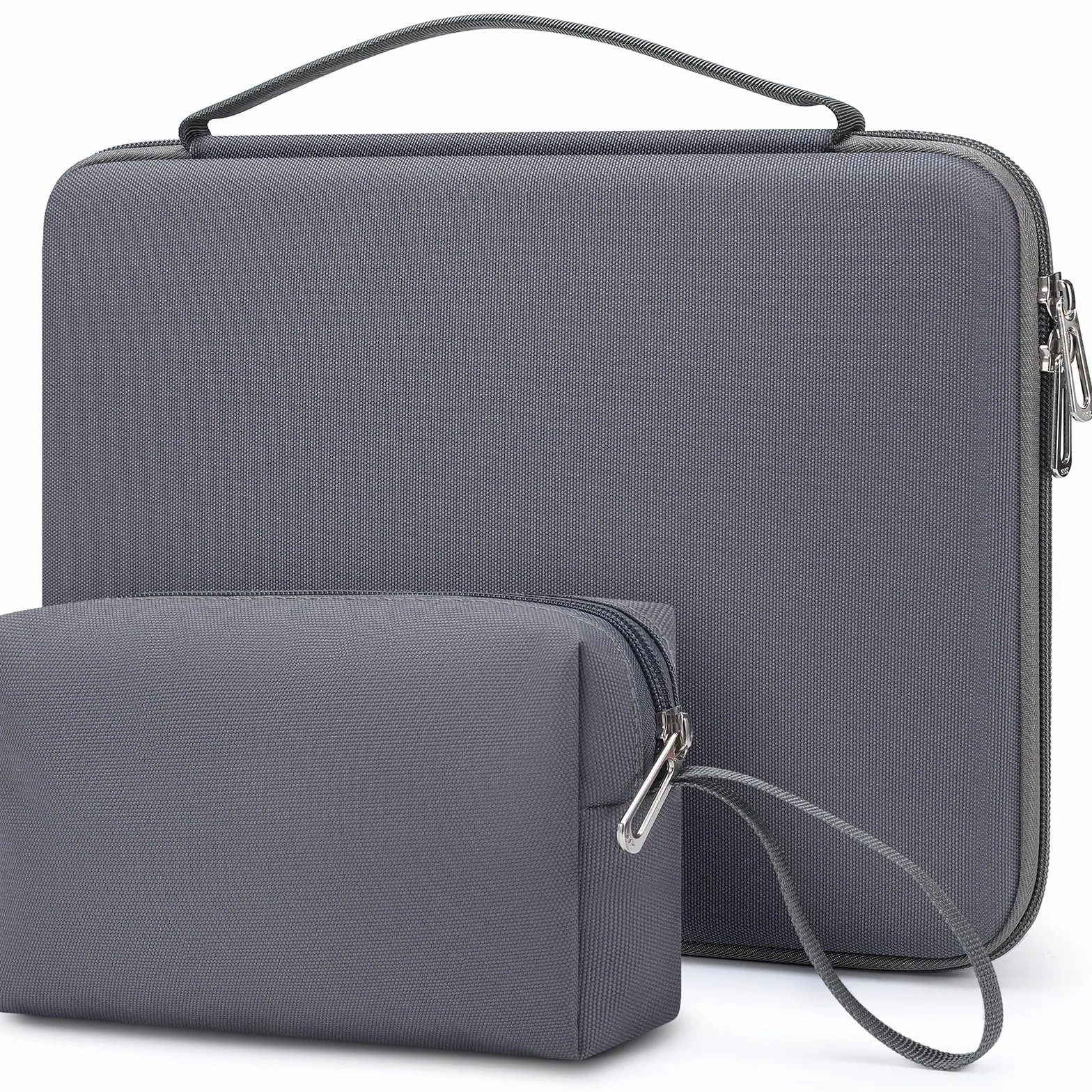 HYZUO 17-17,3 Pulgadas Funda Rígida para Portátil para 17" 17,3" HP/DELL/ASUS/Acer/Lenovo/LG/Toshiba/MSI Gaming Laptop/Razer Blade 17/18, Bolsa Protectora para Hombres Mujeres, Gris Espacial