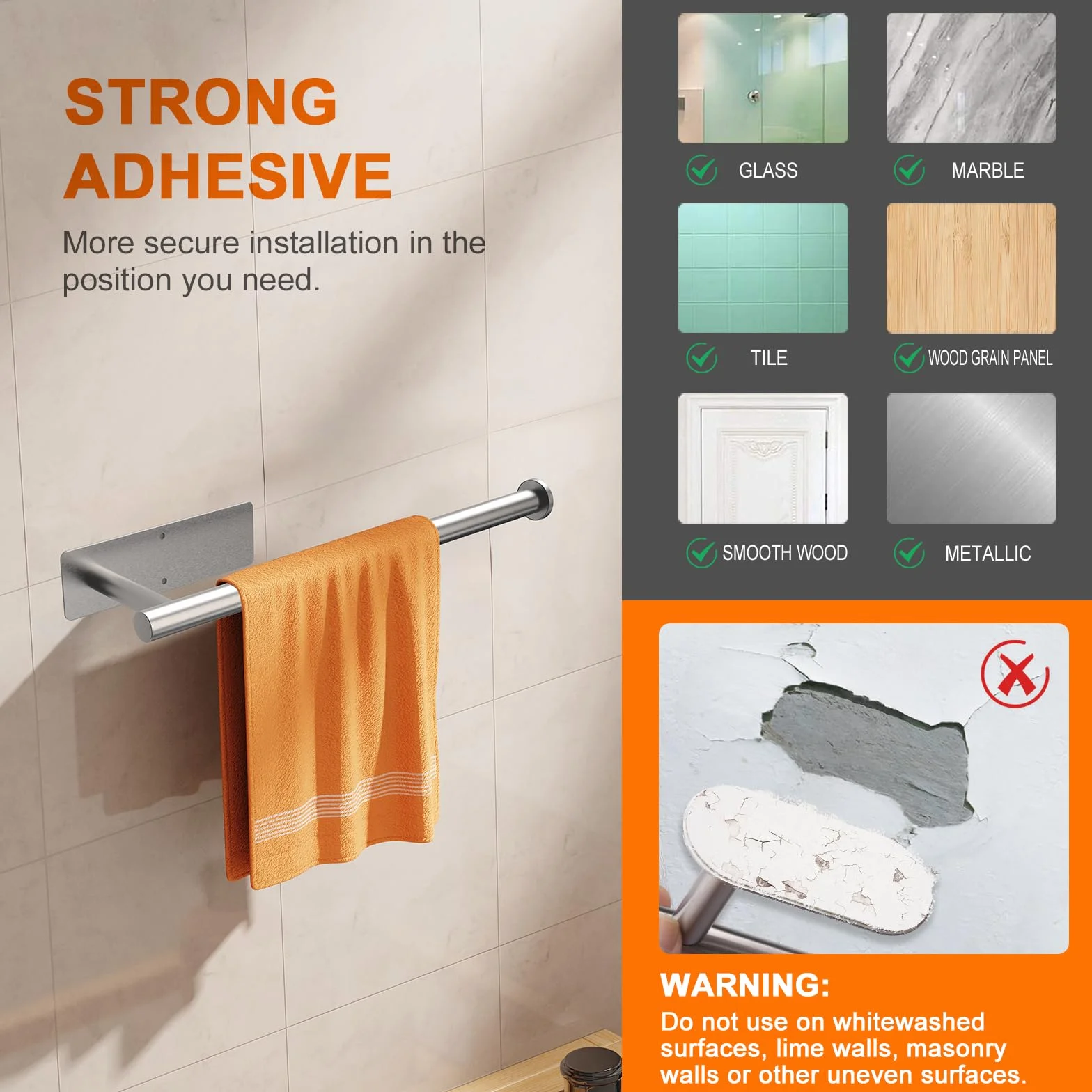 Ibergrif M34055A Portarrollos Cocina Adhesivo Acero Inoxidable Cepillado