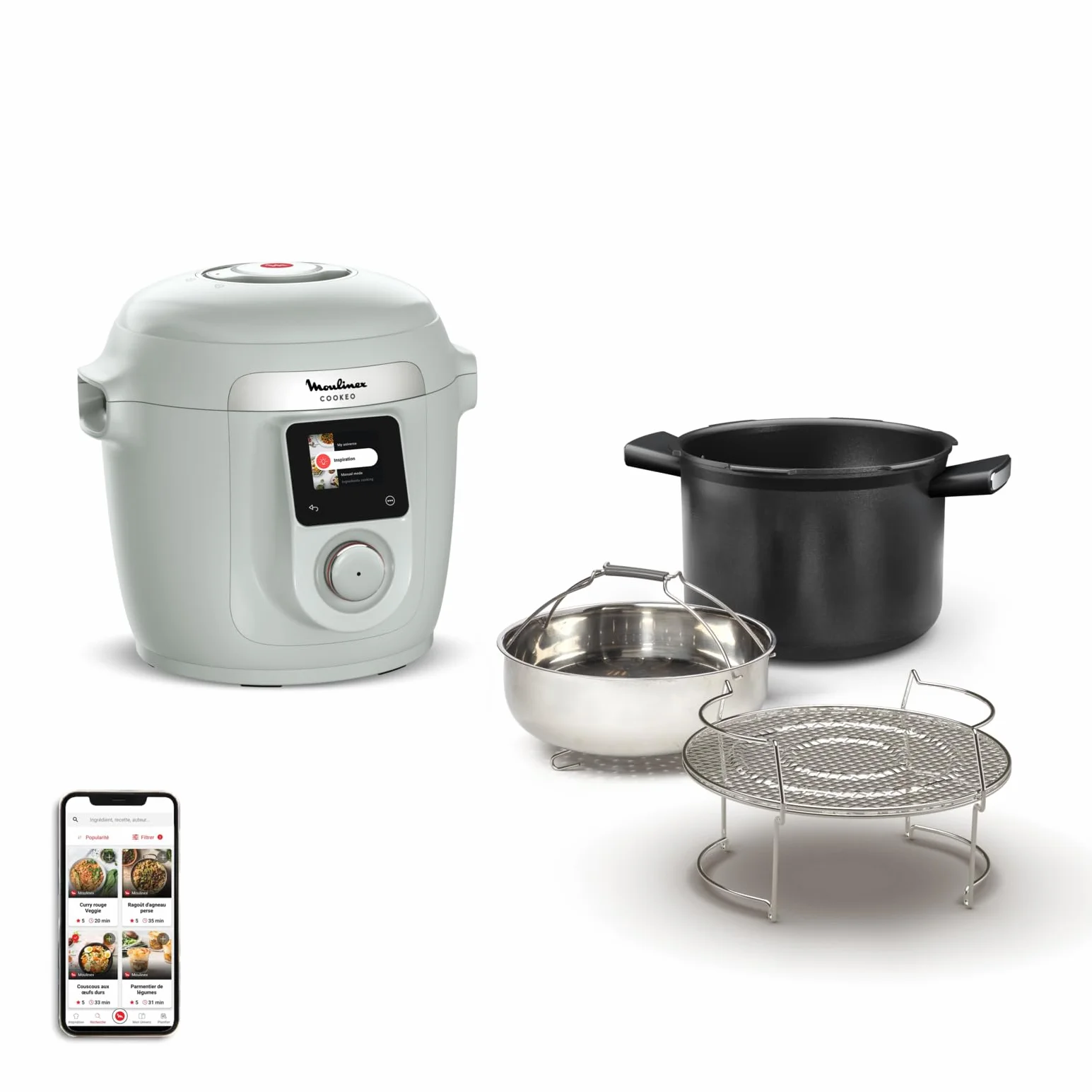 Moulinex Cookeo Wifi 10 en 1 Multicooker inteligente 6 L CE96G310